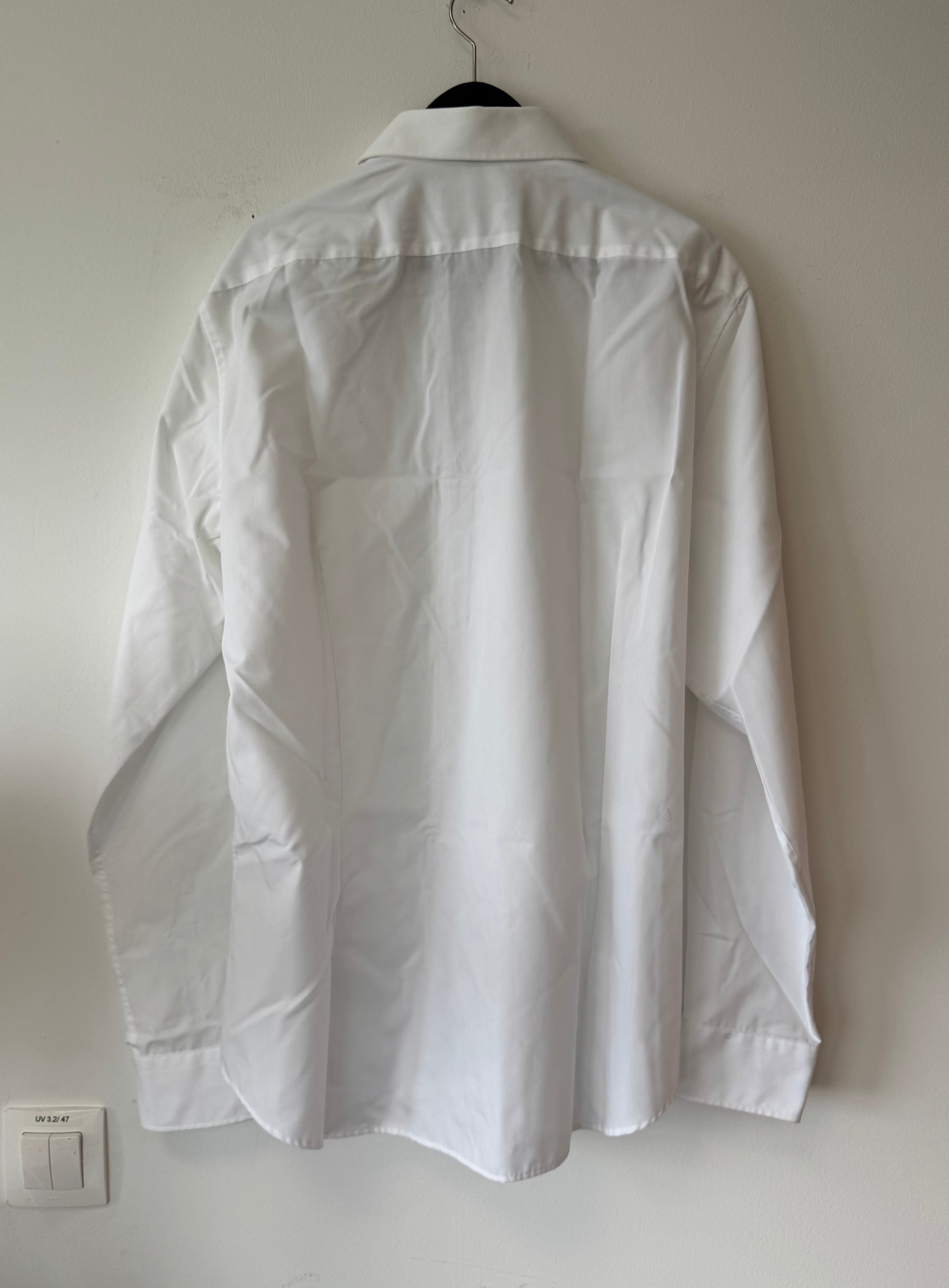 Seidensticker Tailored Hemd – Weiß, Gr. 42 (16½), Baumwolle, Gebraucht