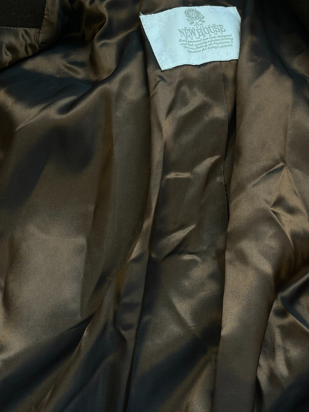 The Newhouse Classic Flausch Wool-Cashmere Coat Brown Size 40 Very Good