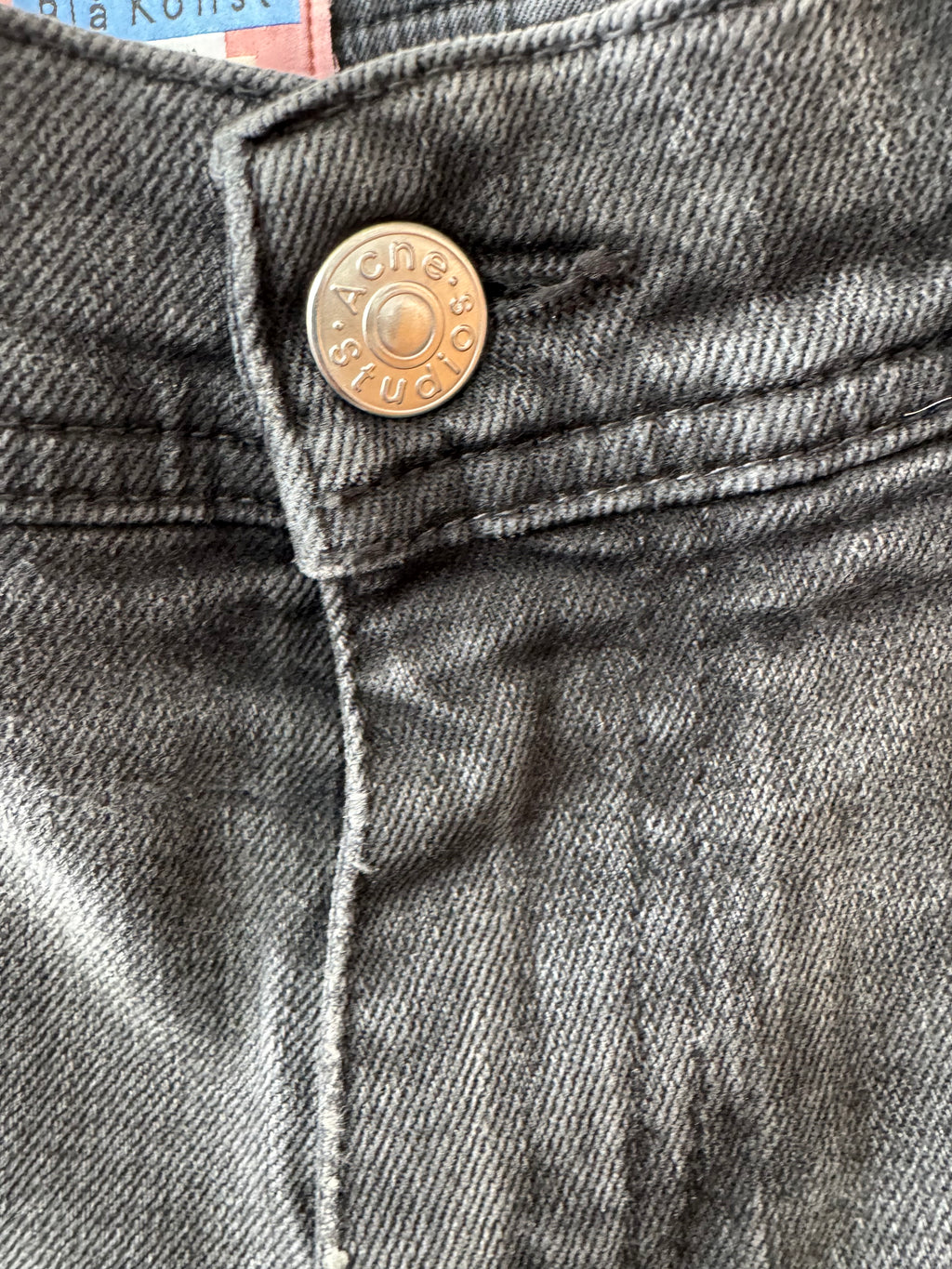 Acne Studios Blå Konst Skinny Jeans Schwarz W28 L32 – Guter Zustand