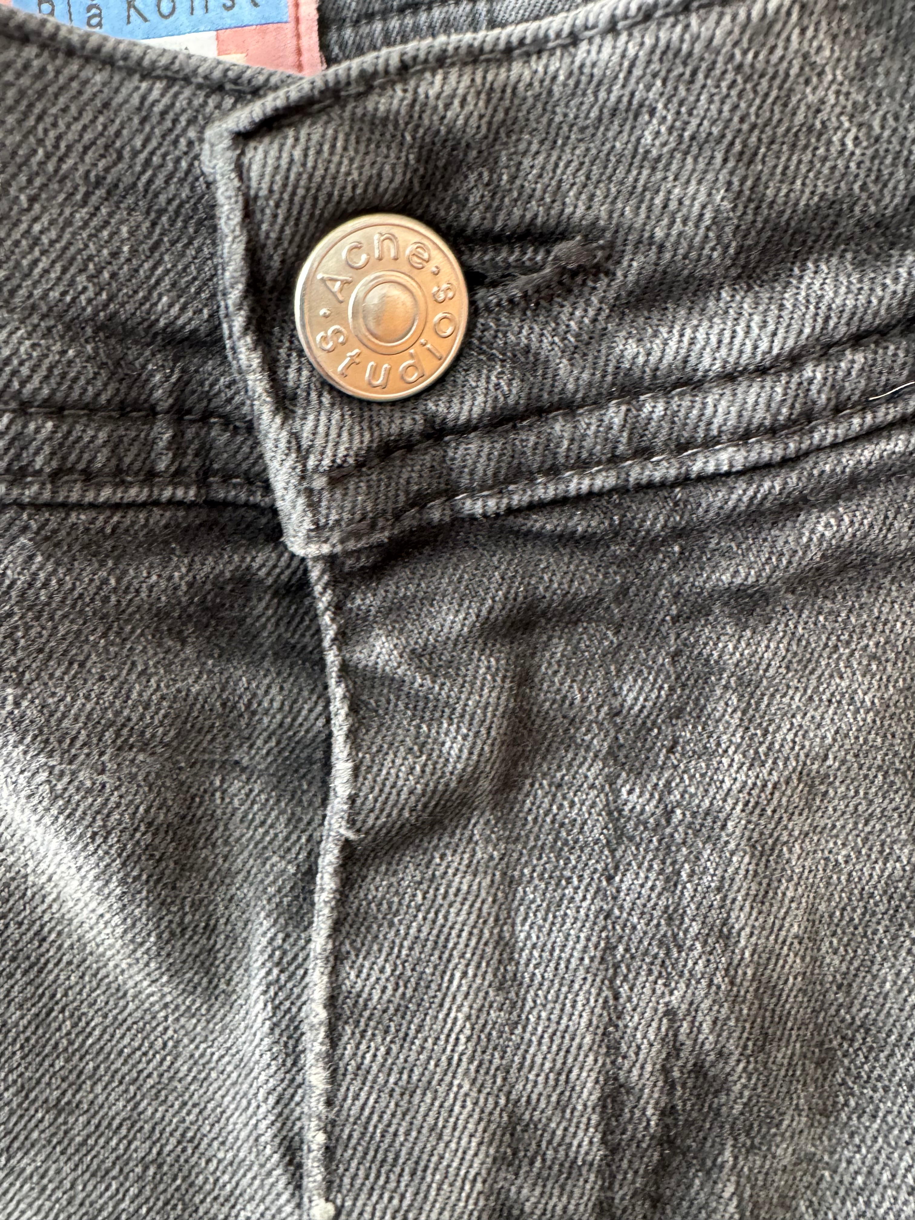 Acne Studios Blå Konst Skinny Jeans Schwarz W28 L32 – Guter Zustand