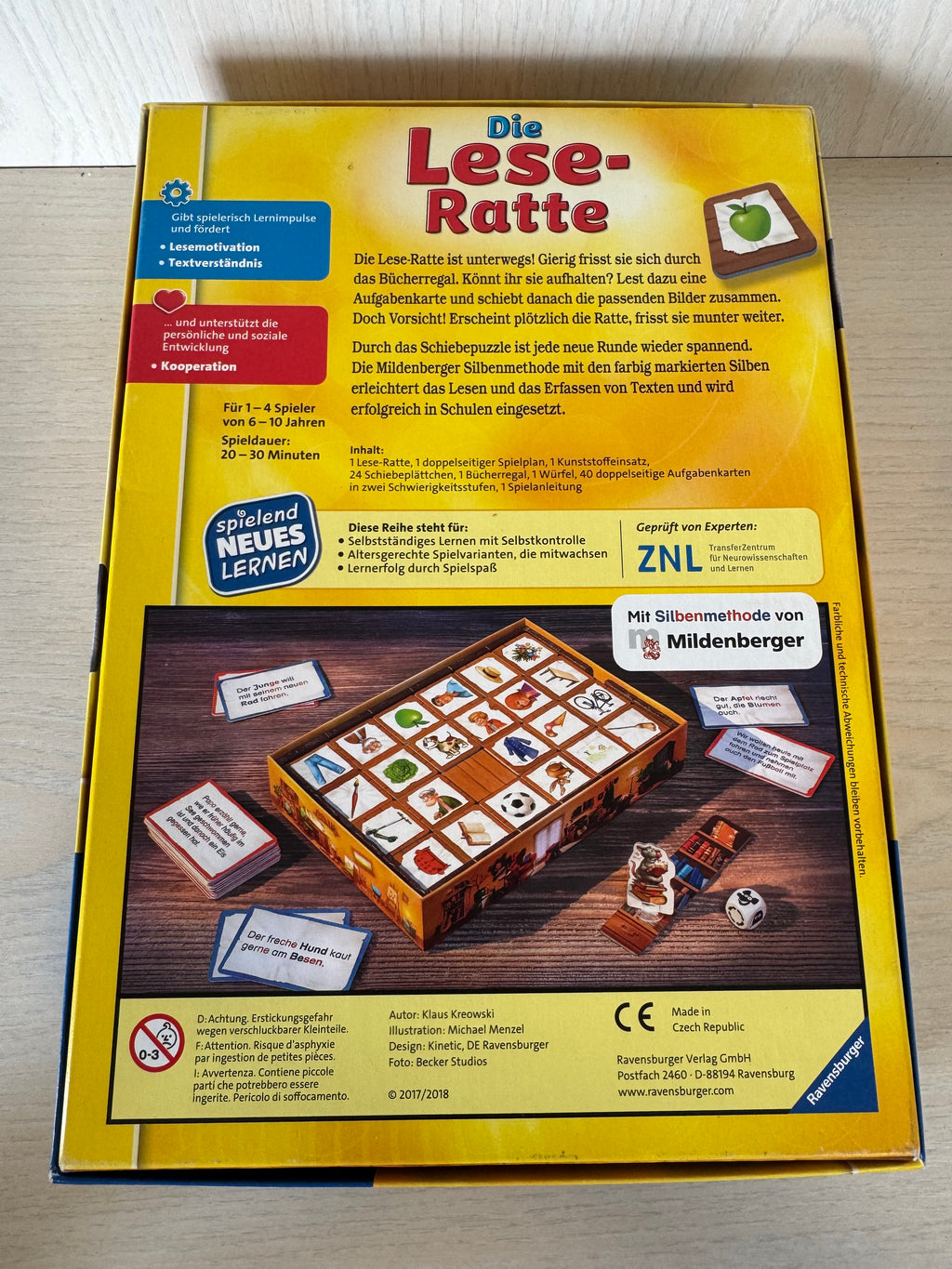 Ravensburger Die Lese-Ratte Reading Game, Multicolor, Medium, Good Condition
