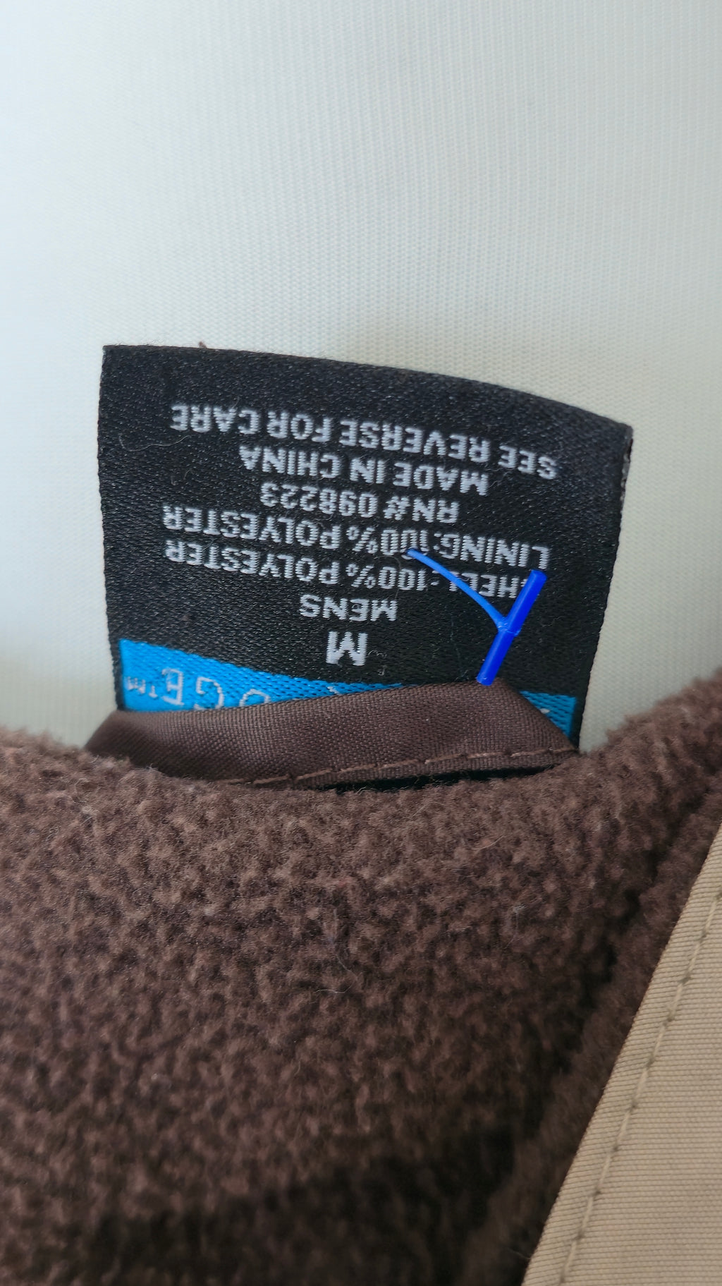 Polar Edge Two-Tone Nylon/Fleece Jacke Braun/Beige Gr. M, Kapuze, guter Zustand