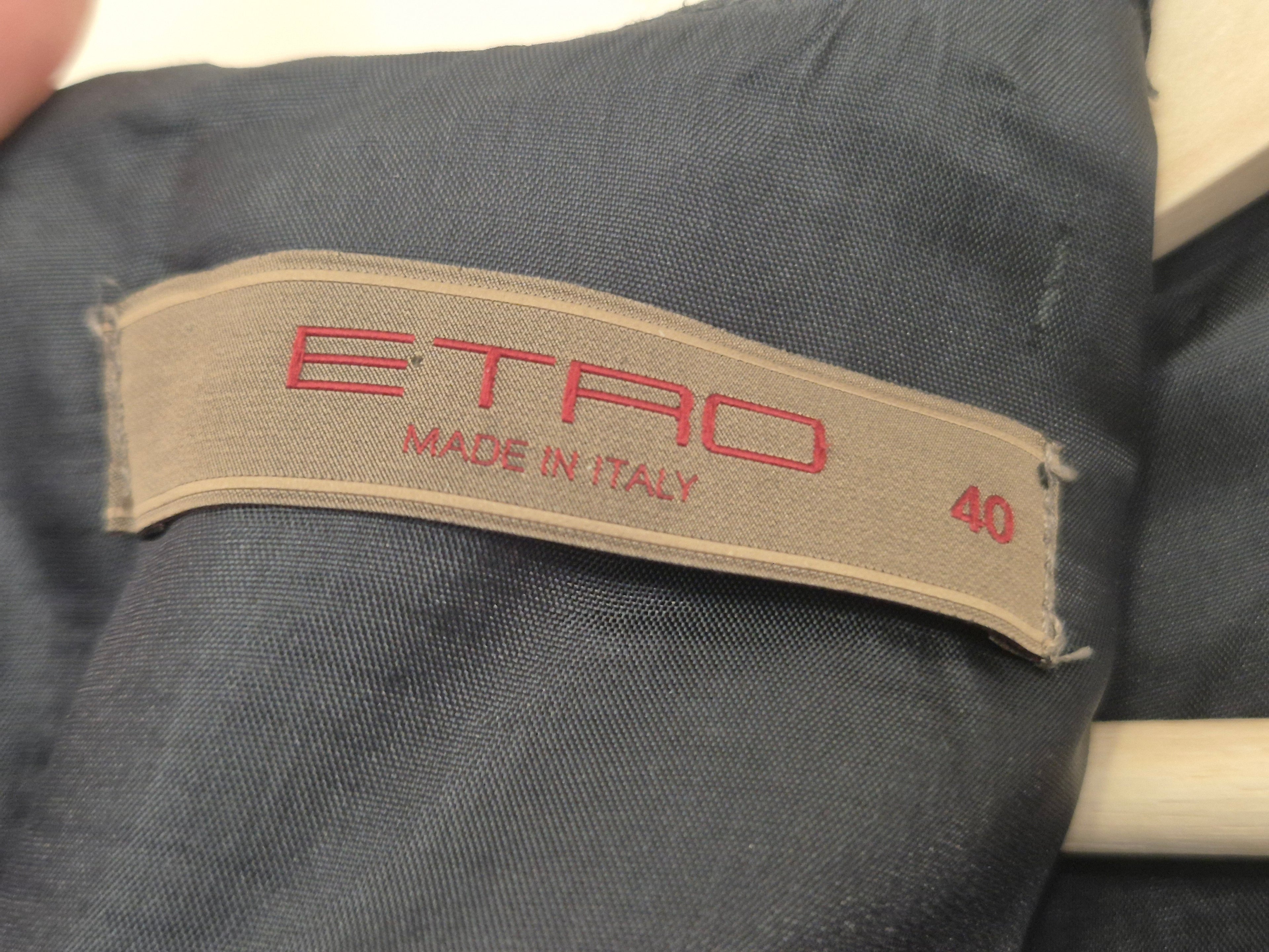 Etro Jacquard Kleid, Wolle-Seide, IT 40, Blumenmuster/Schwarz, Sehr gut