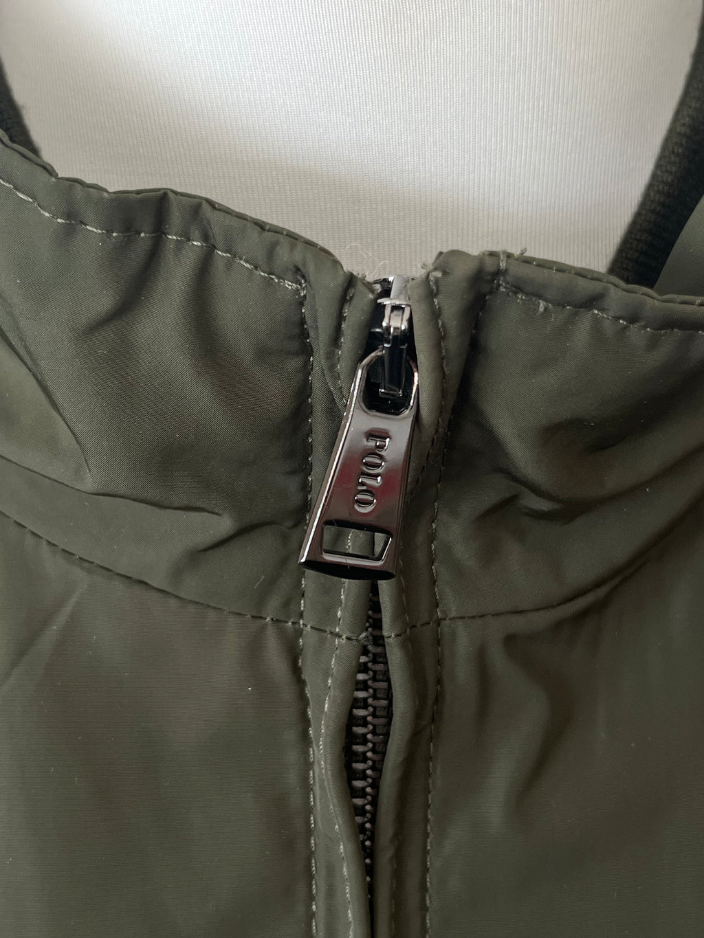 Polo Ralph Lauren Bomberjacke Olive XL Nylon Sehr Gut