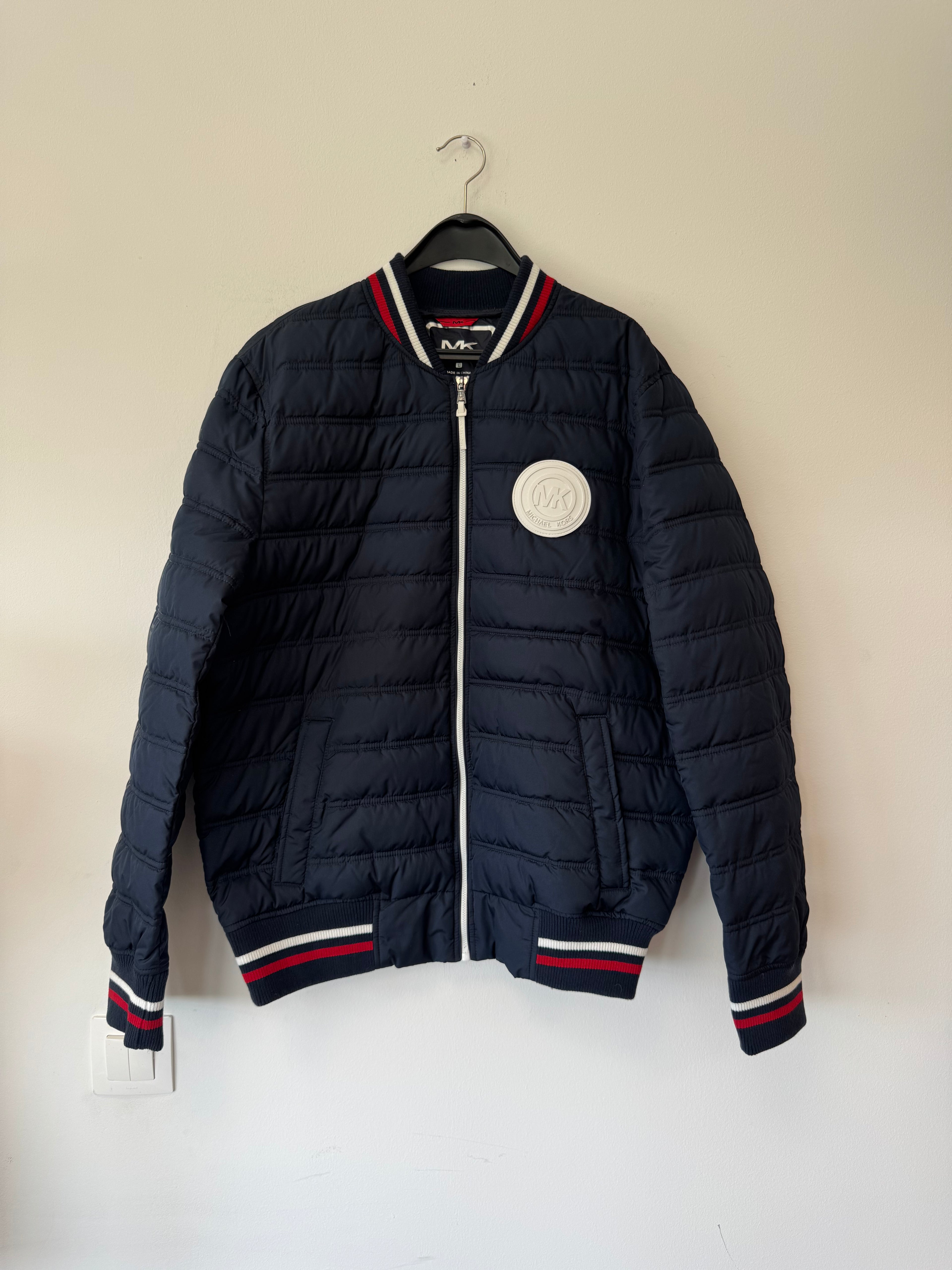 Michael Kors Navy Steppjacke/Pufferjacke Größe L – Sehr Gut