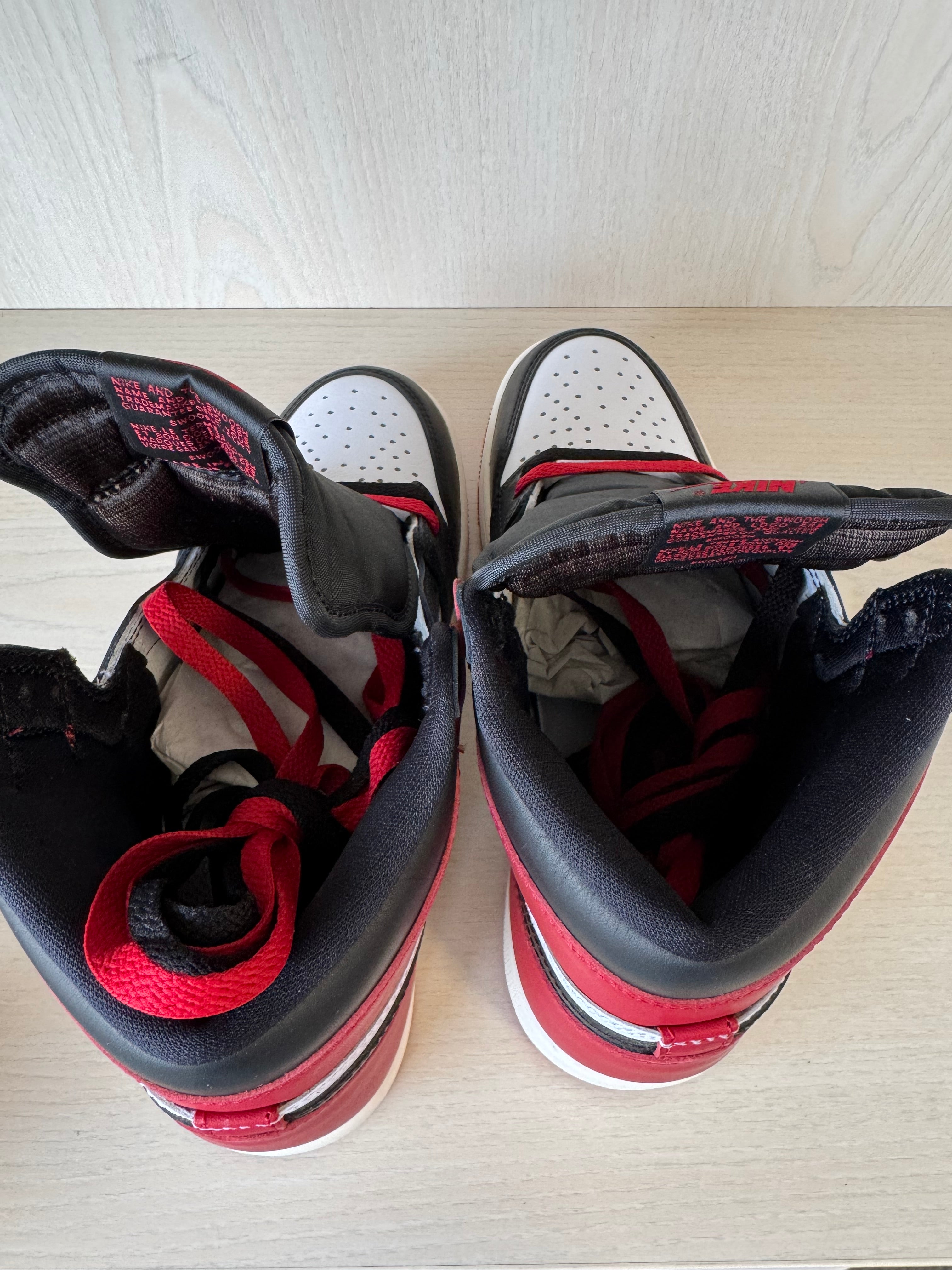 Nike Air Jordan 1 High OG Black Toe Reimagined EU 40 / US 7 Like New