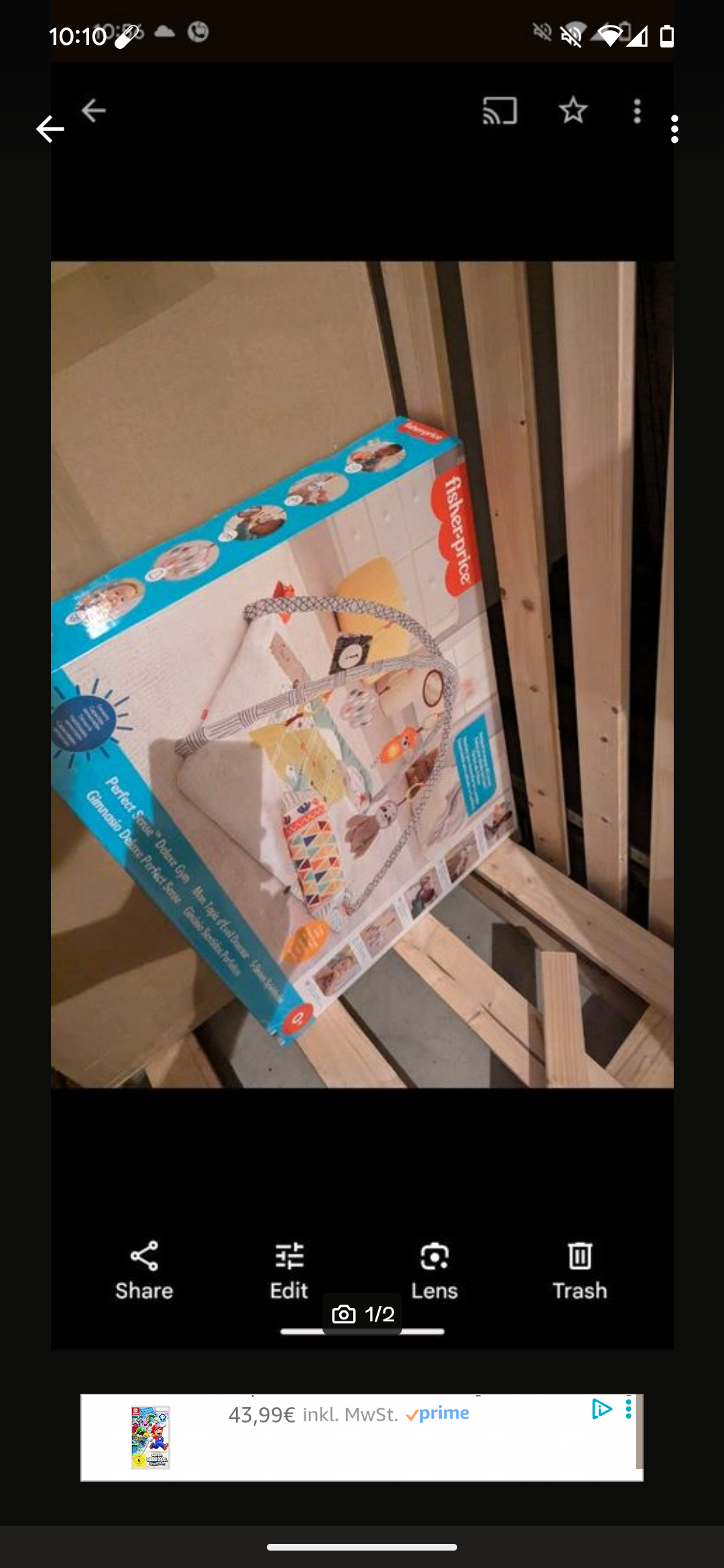 Fisher-Price Perfect Sense Deluxe Baby Gym, Extra-Large, Multicolor, Very Good