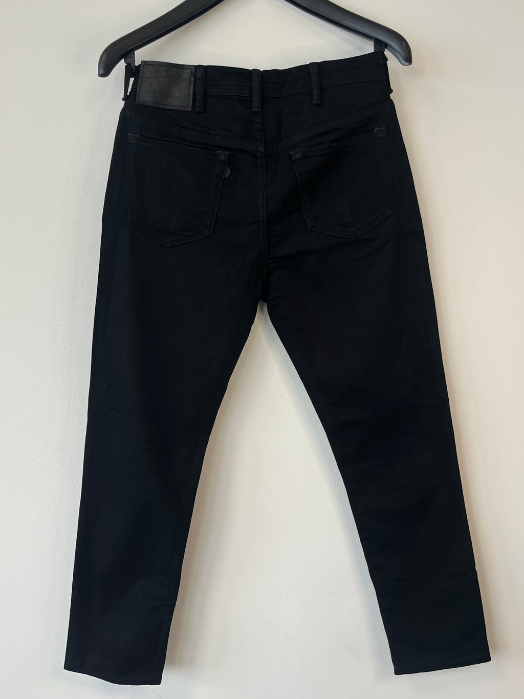 Acne Studios Blå Konst River Stay Black Jeans W29 L32 Schwarz, guter Zustand