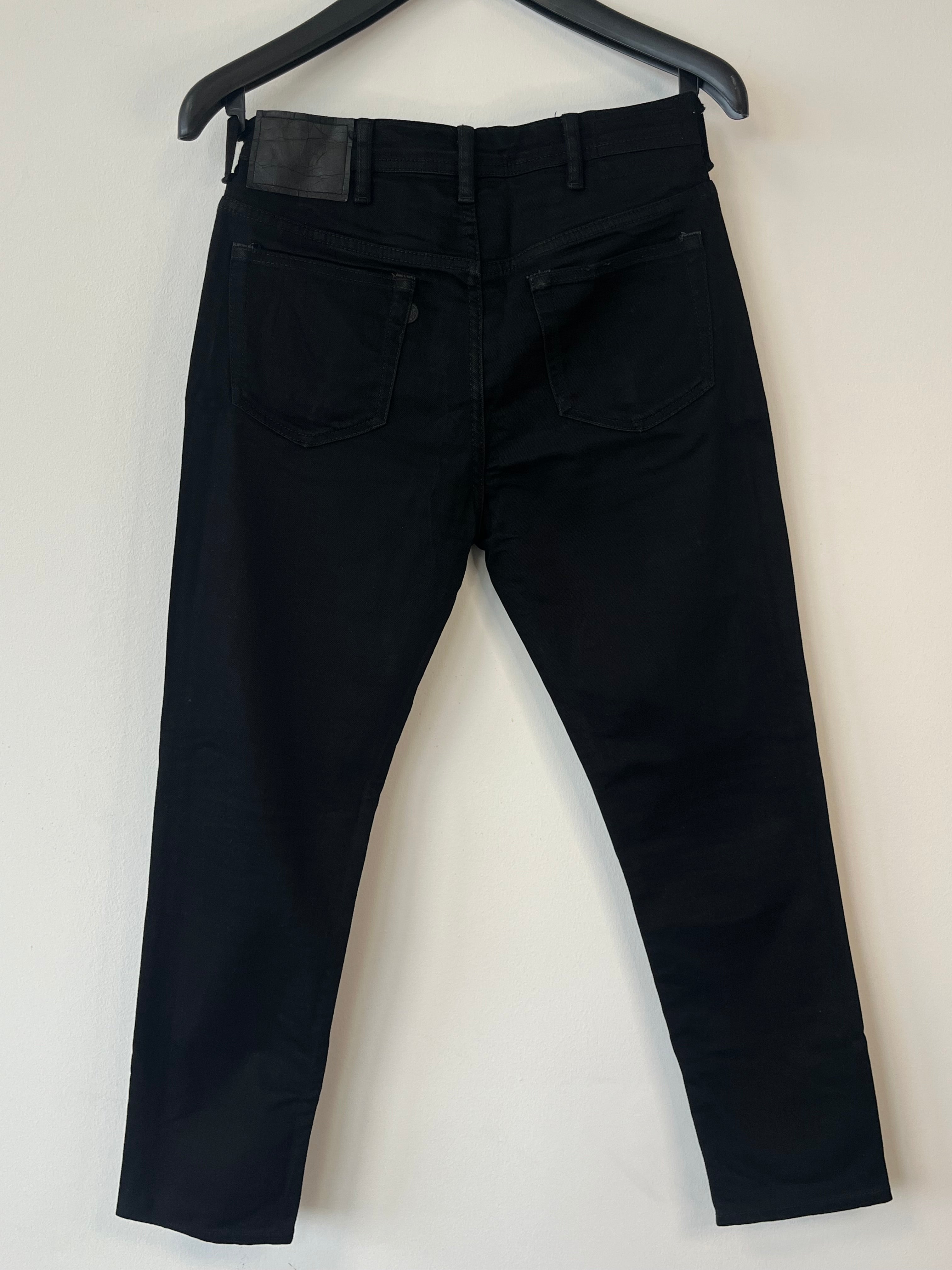Acne Studios Blå Konst River Stay Black Jeans W29 L32 Schwarz, guter Zustand