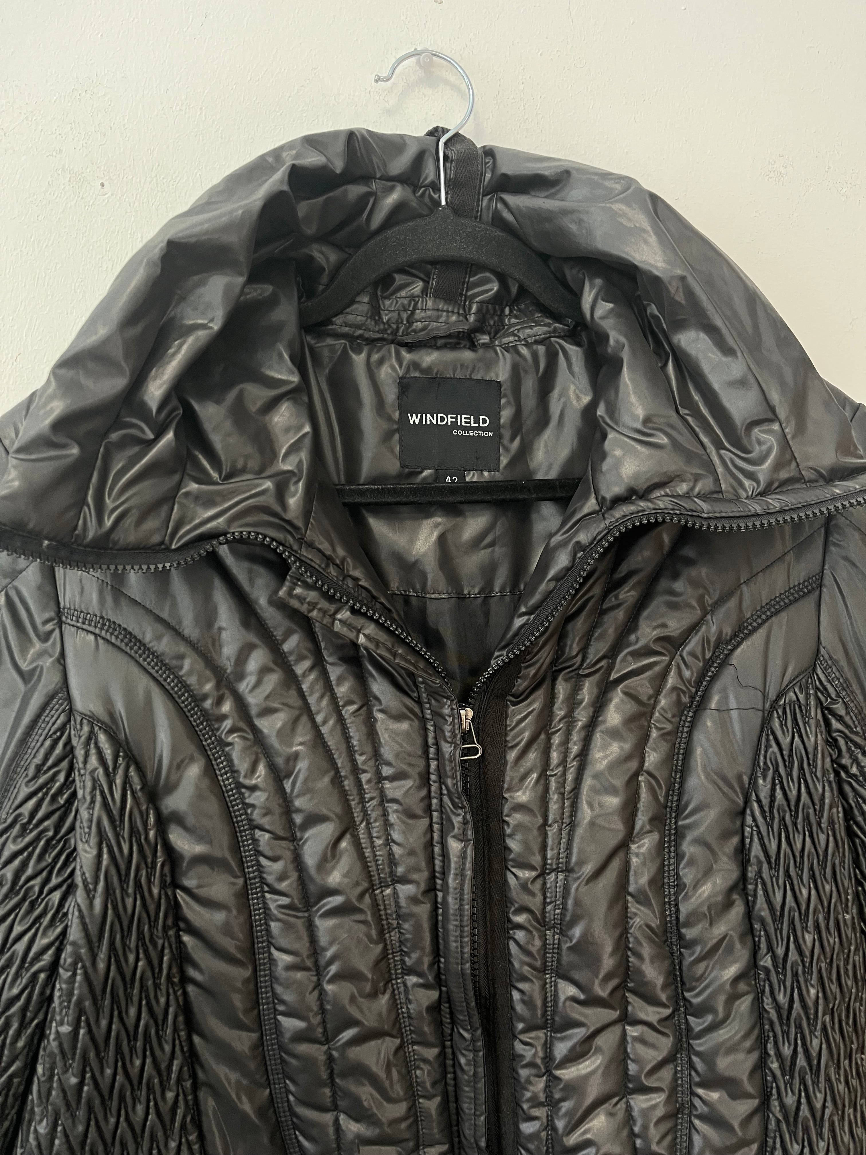 WINDFIELD COLLECTION Steppjacke Damen – Schwarz, Gr. 42, Guter Zustand