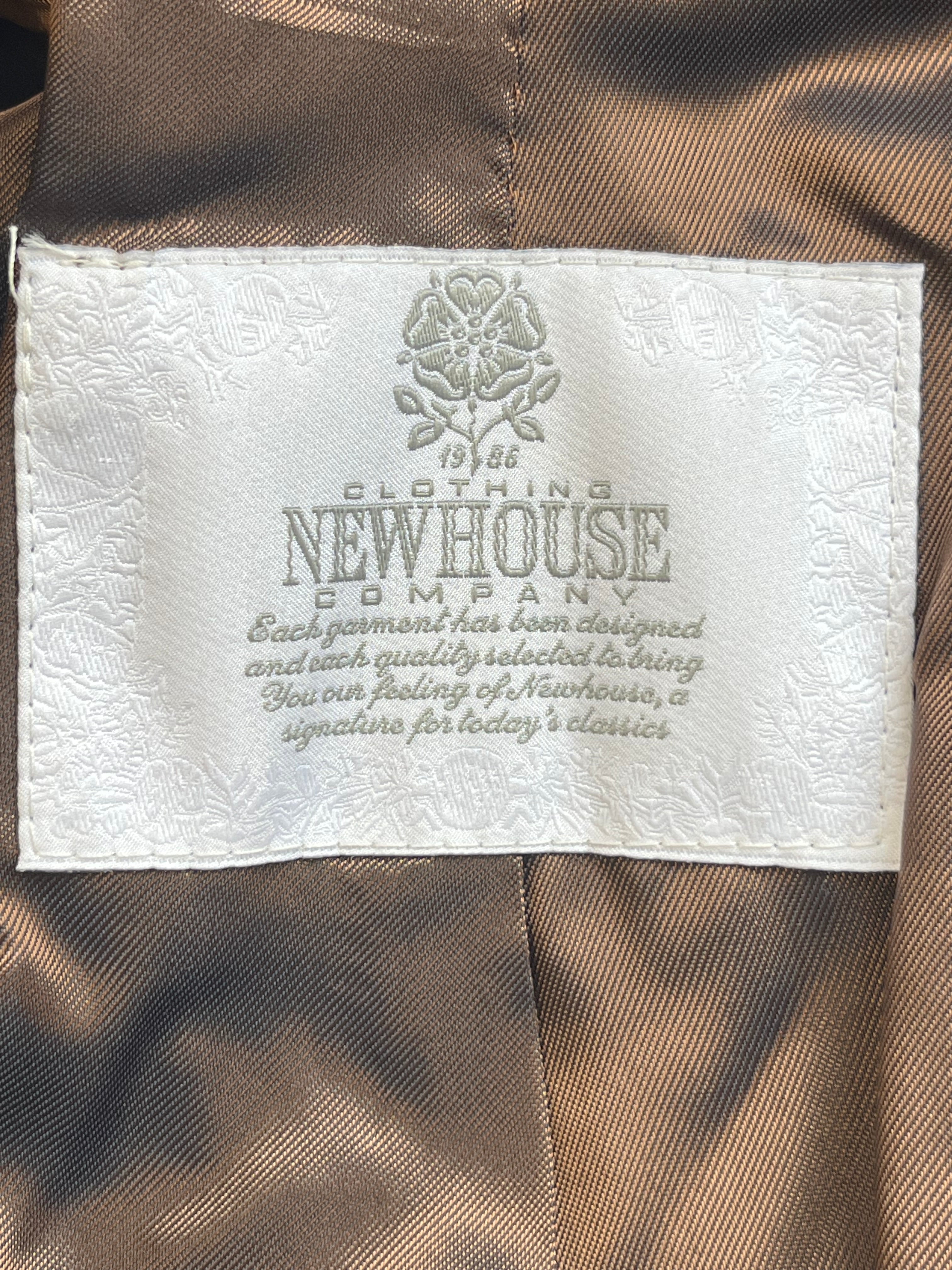 The Newhouse Classic Flausch Wool-Cashmere Coat Brown Size 40 Very Good