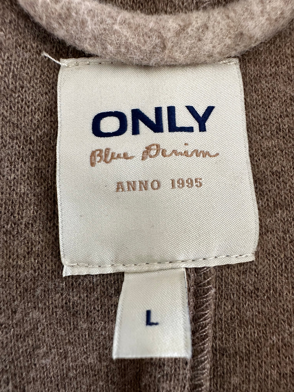 ONLY ONLTRILLION Mantel, Wollmix, Gürtel, L, Beige, Sehr Gut