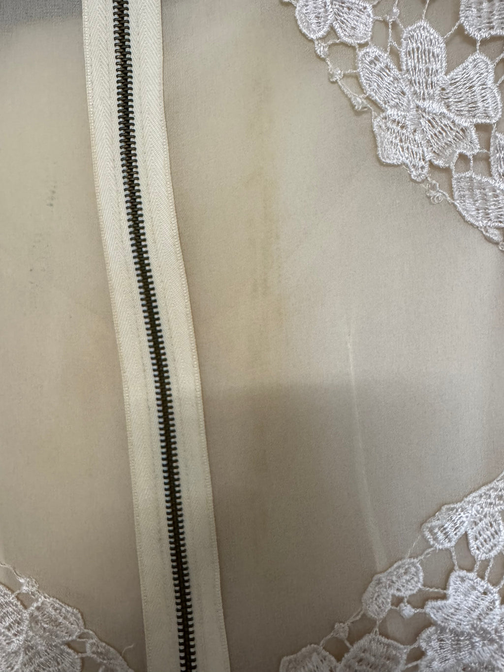 Kaviar Gauche x Zalando Spitzen-Minikleid, Gr. S, ivory, guter Zustand