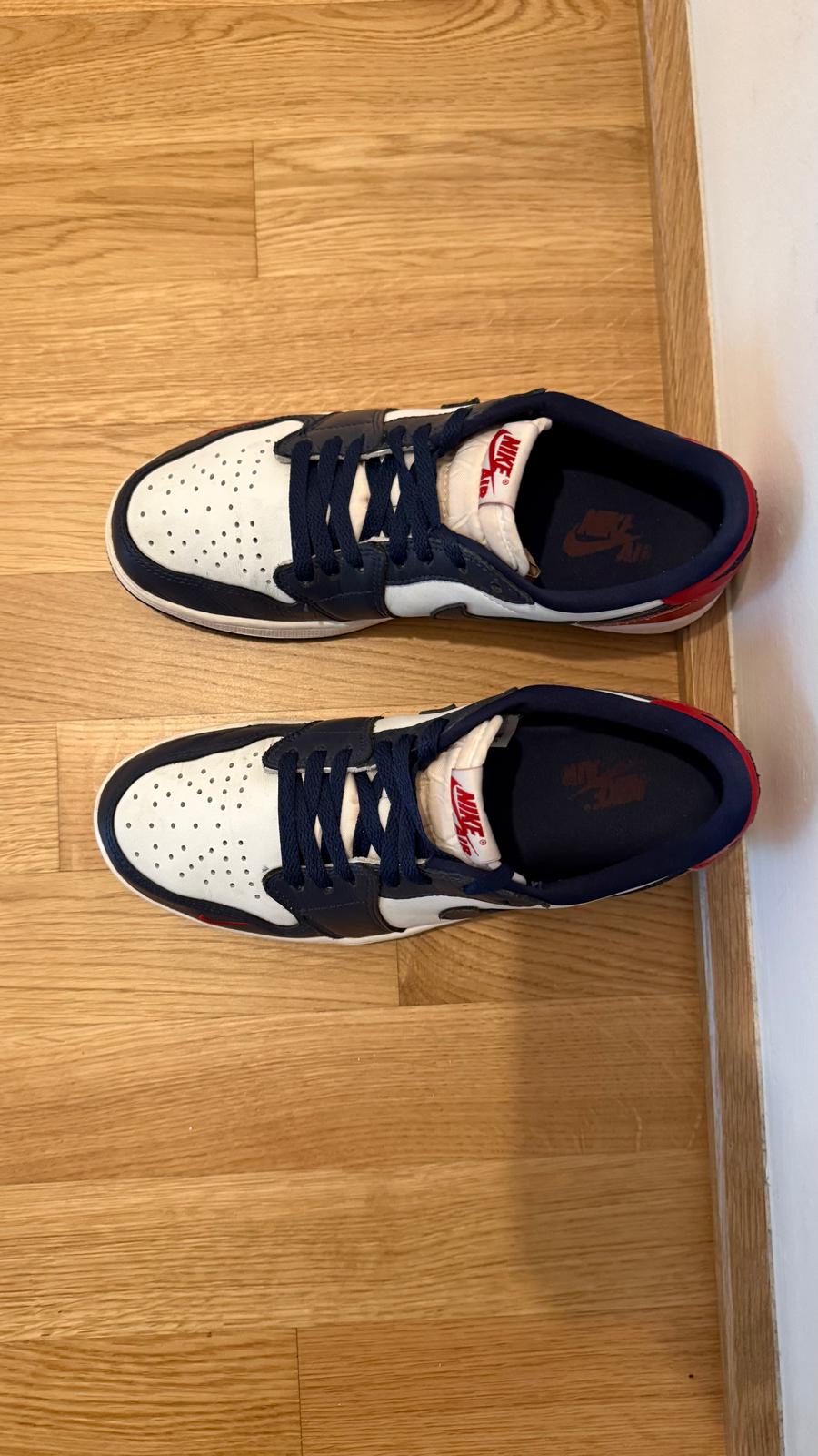 Air Jordan 1 Low OG Summit White/Gym Red/Midnight Navy | EU 42 | OVP | Top