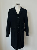 The Newhouse Classic Flauschi Damenmantel Schwarz Wolle Kaschmir Gr. 42 Sehr Gut