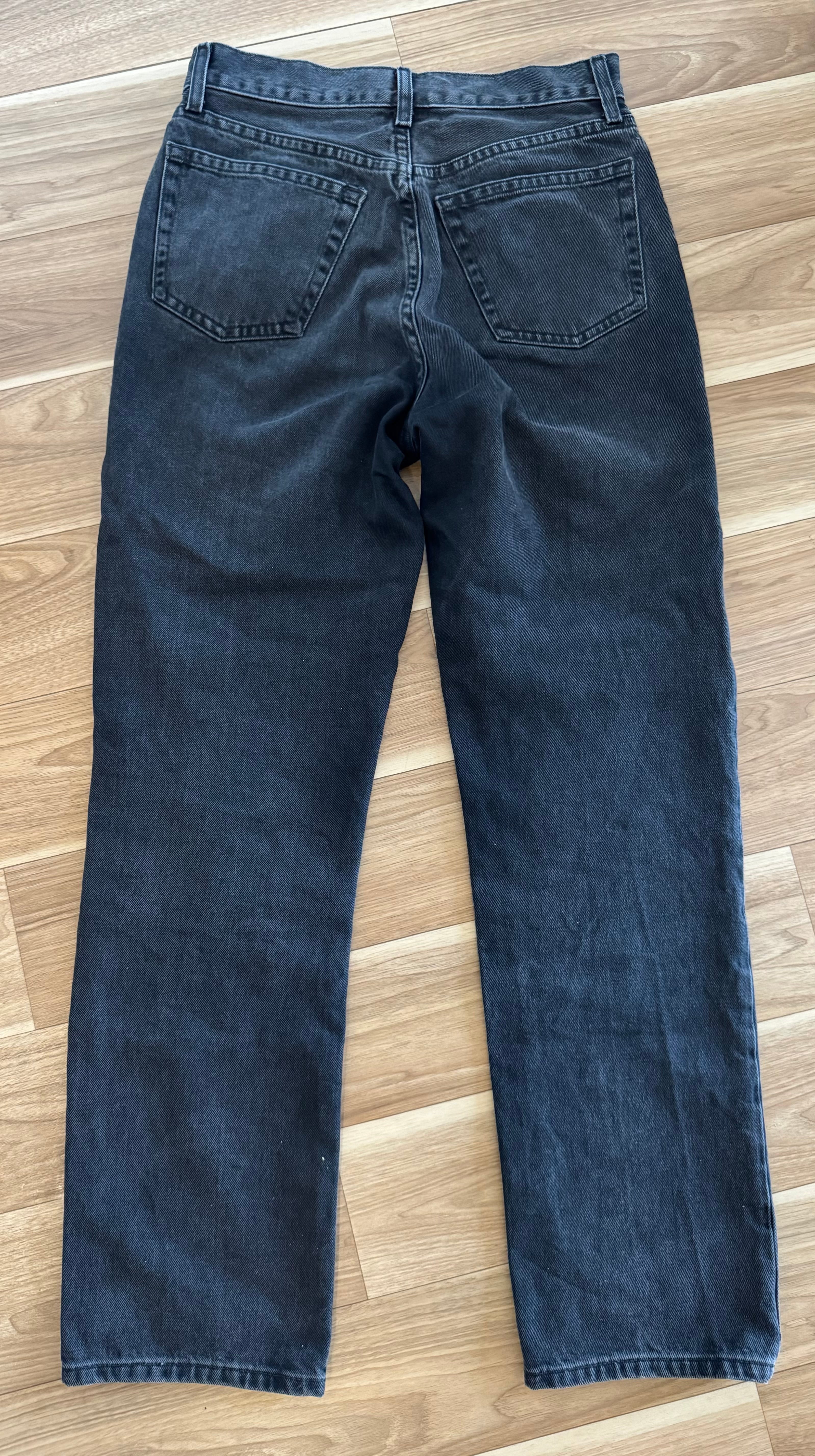 Topshop Dad Jeans – Schwarz – W26 L32 – 100% Baumwolle – Sehr guter Zustand