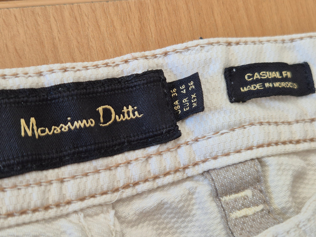 Massimo Dutti Casual Fit Chino, Weiß, Größe 46, Sehr guter Zustand