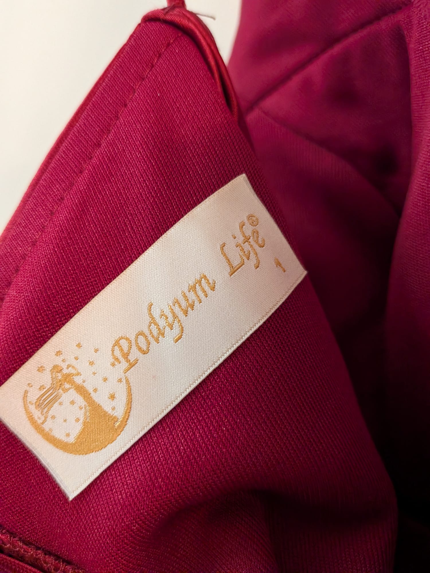 Rust Red Satin Evening Gown by Podyum Life, Like New, Size Unknown