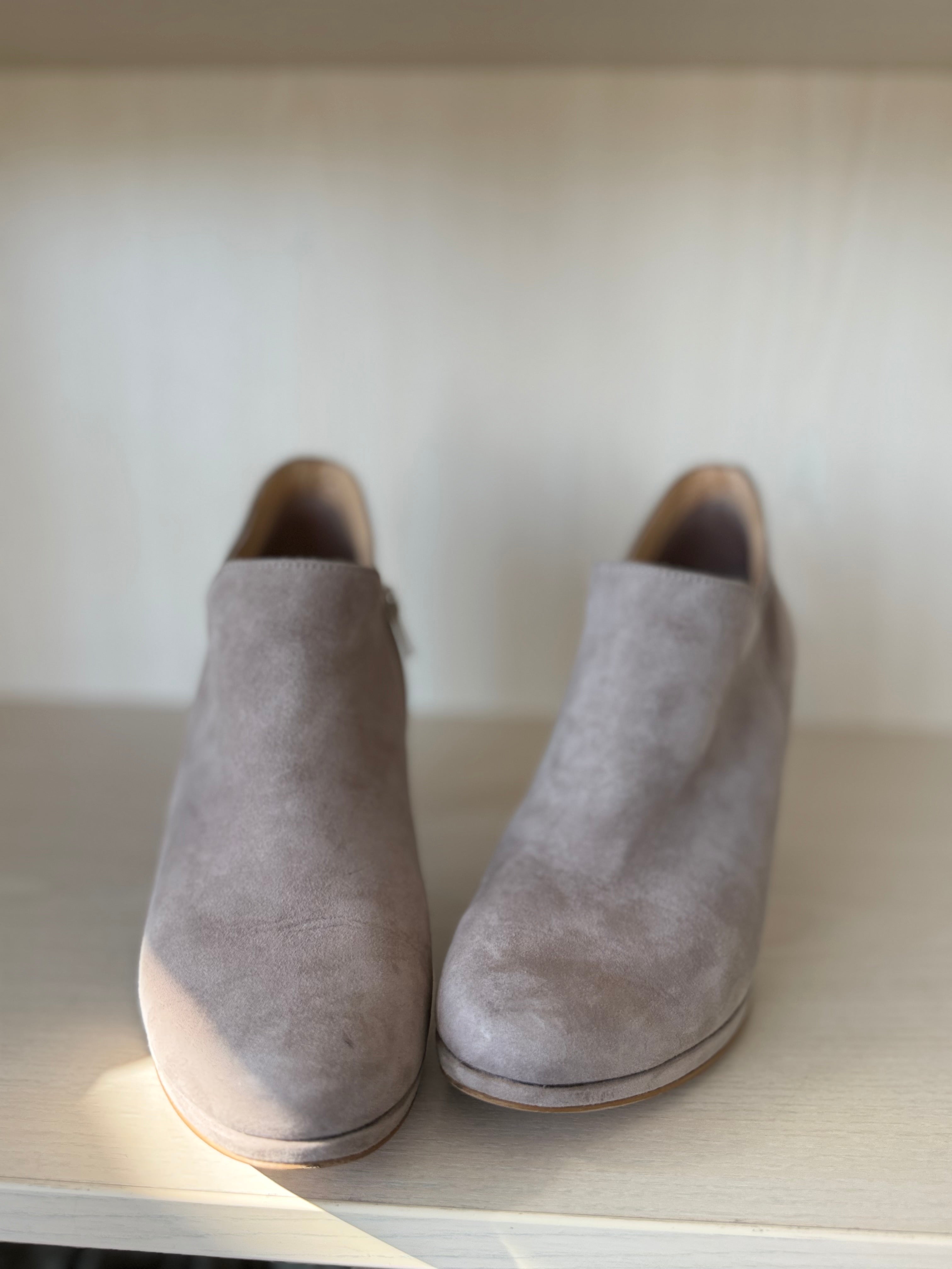 Paul Green Ankle Boots – Wildleder, Taupe, Gr. 38, Guter Zustand