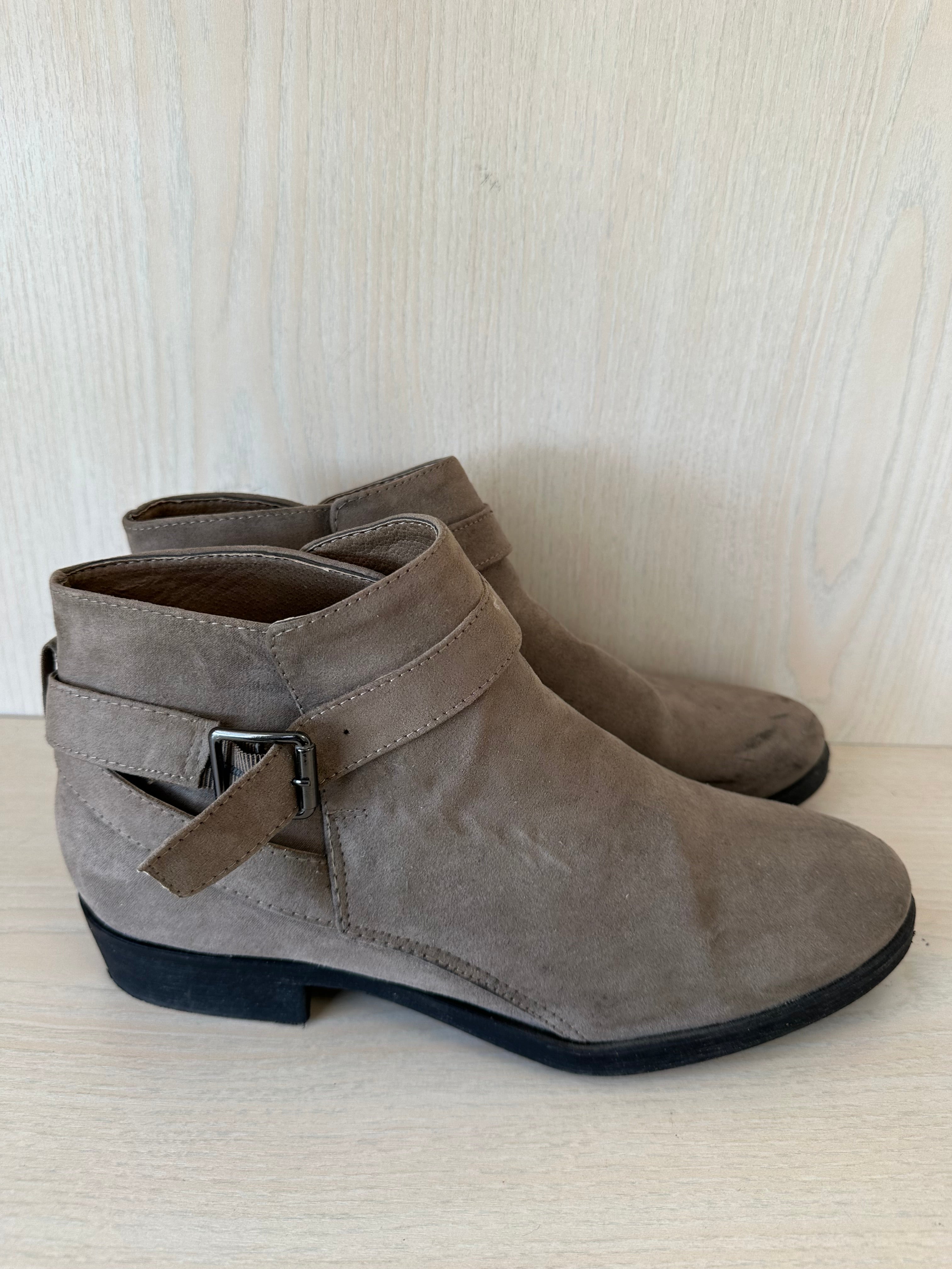 New Look „Carlos“ Wildleder-Stiefeletten, Gr. EU 42, grau, gebraucht