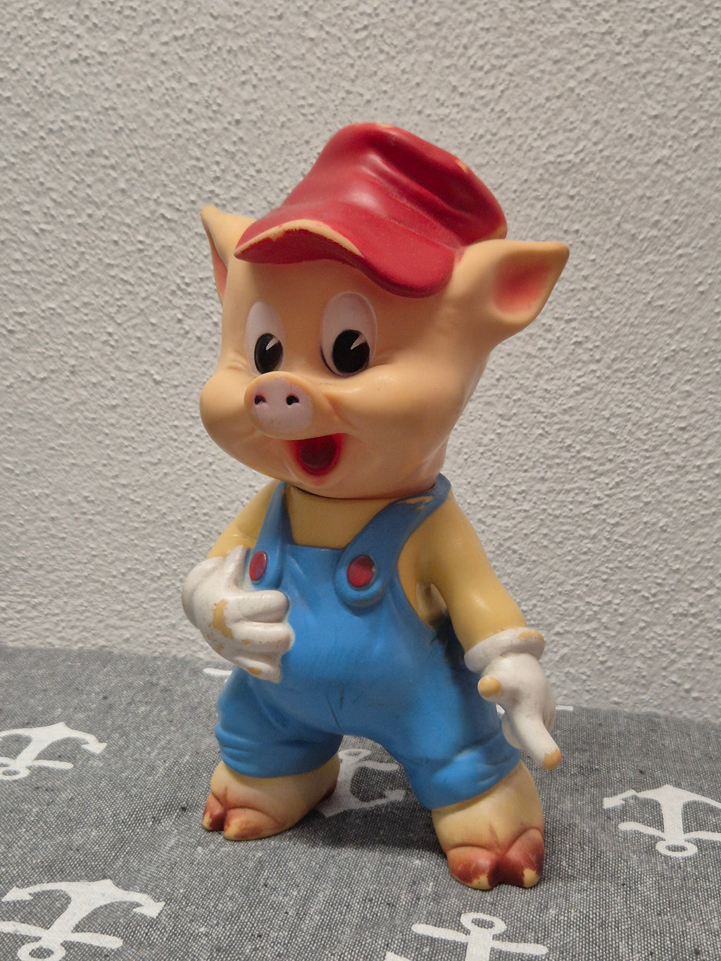 Vintage Disney Ledra Practical Pig Squeak Toy 25cm Multicolor Good Condition
