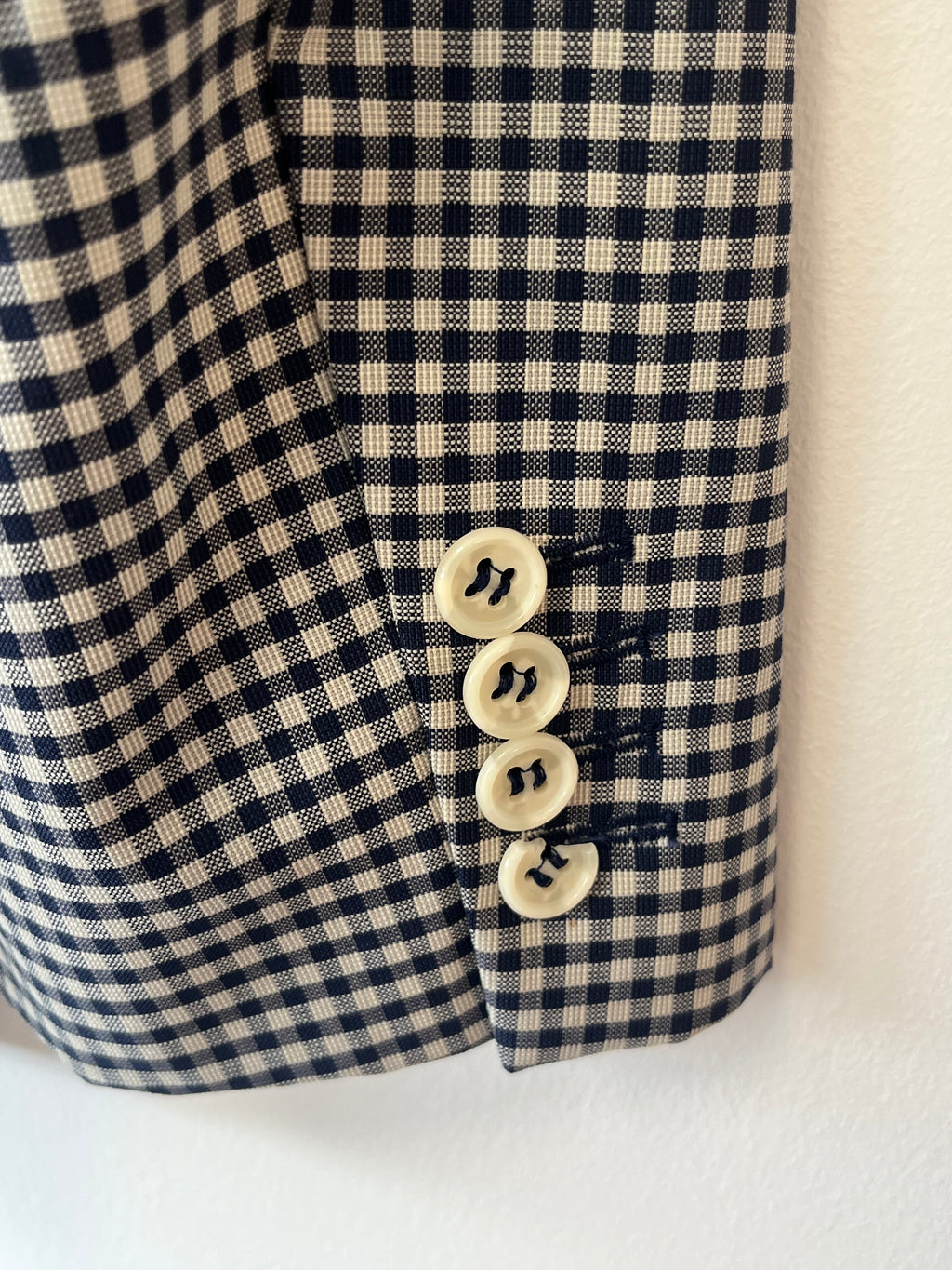 Dolzer Maß-Blazer (Karo) + Navy Chinos, Gr. M, guter Zustand