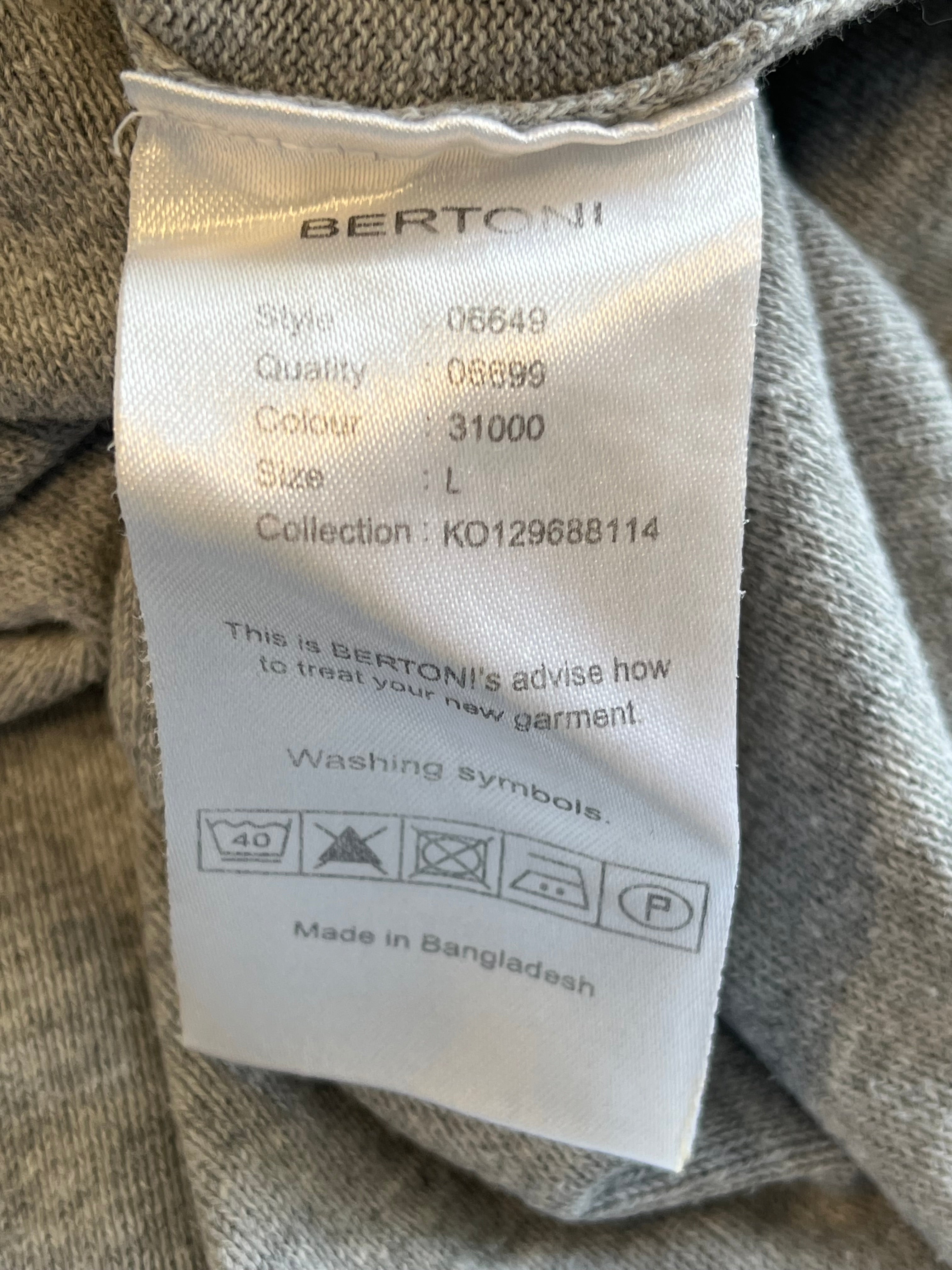 Bertoni Rollkragenpullover Grau Größe L – Sehr guter Zustand