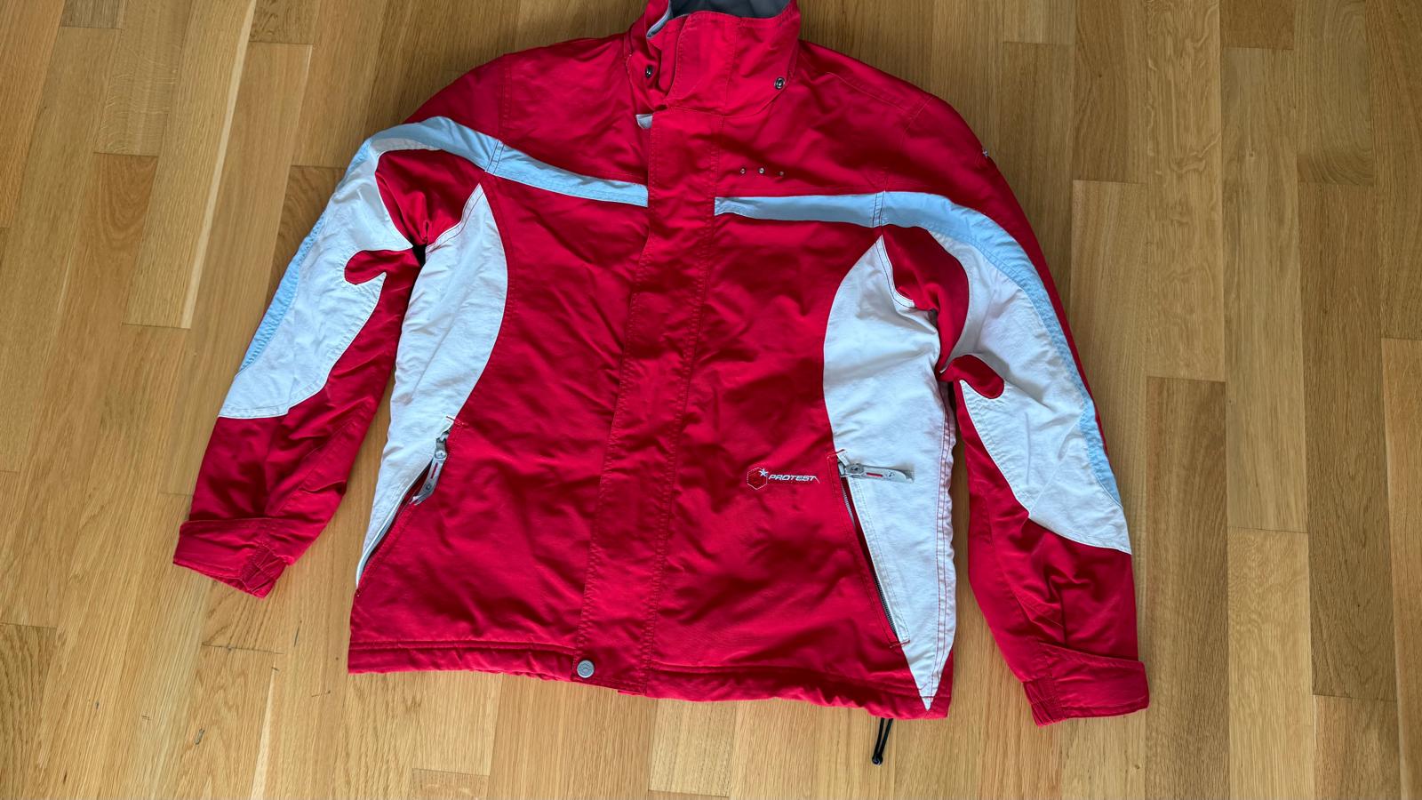 Protest Geotech 3.0 Ski-/Snowboardjacke 176 Rot/Weiß | Wasserdicht | Gut