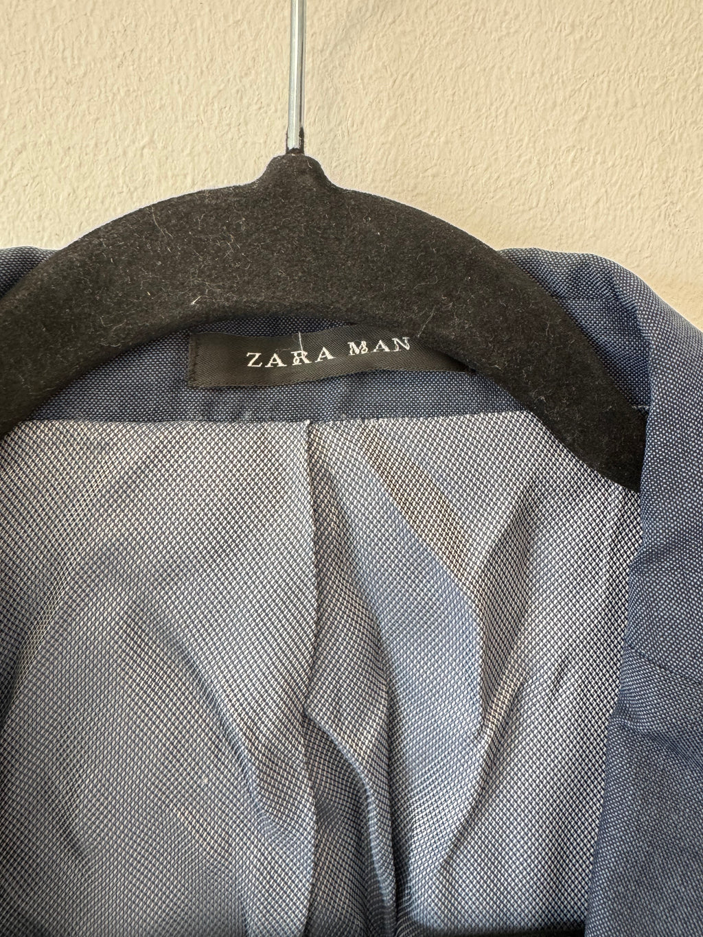 Zara Man Tailored-Fit Blazer, Navy, Size 50/M, Good Condition