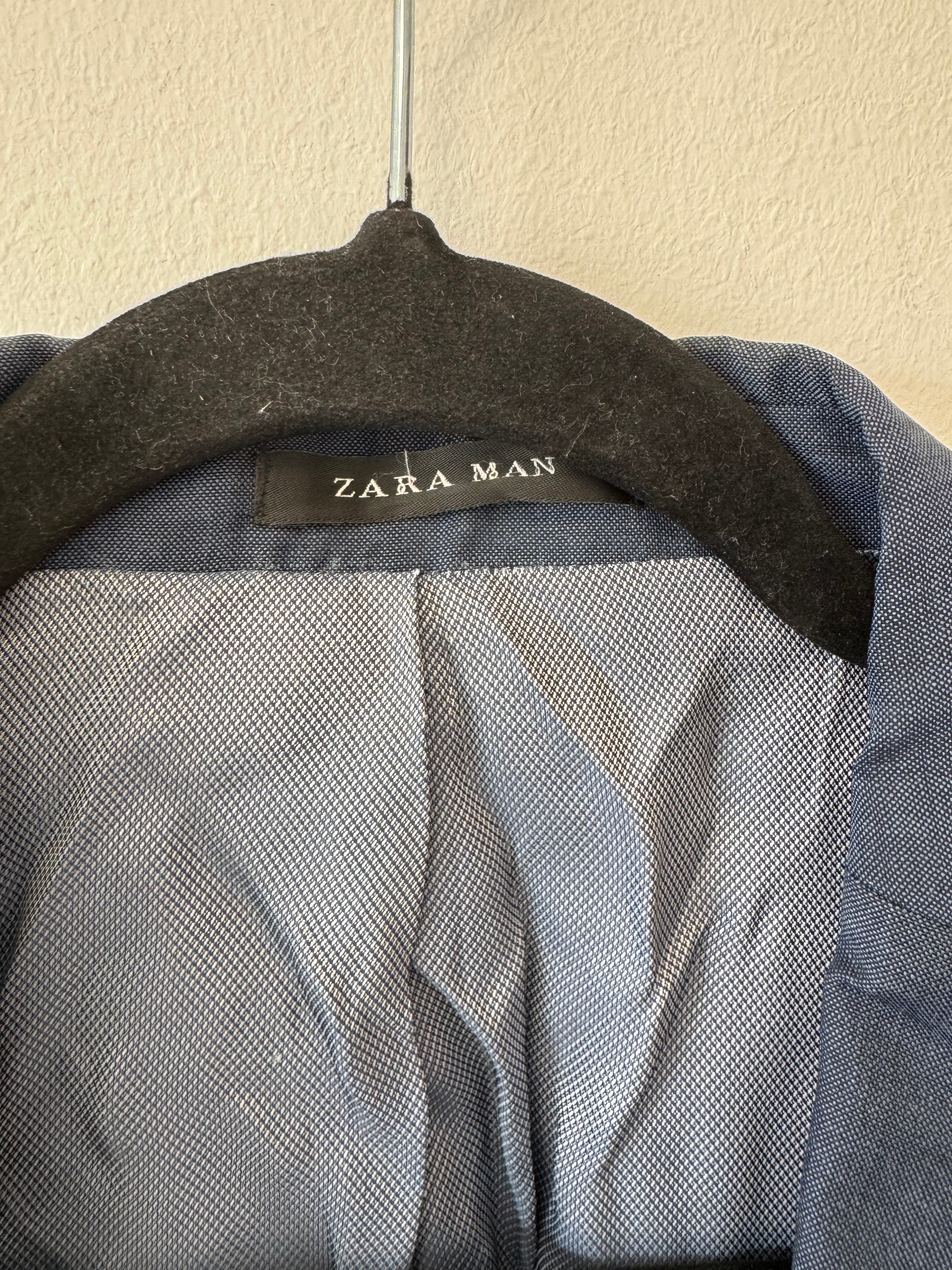 Zara Man Tailored-Fit Blazer, Navy, Size 50/M, Good Condition