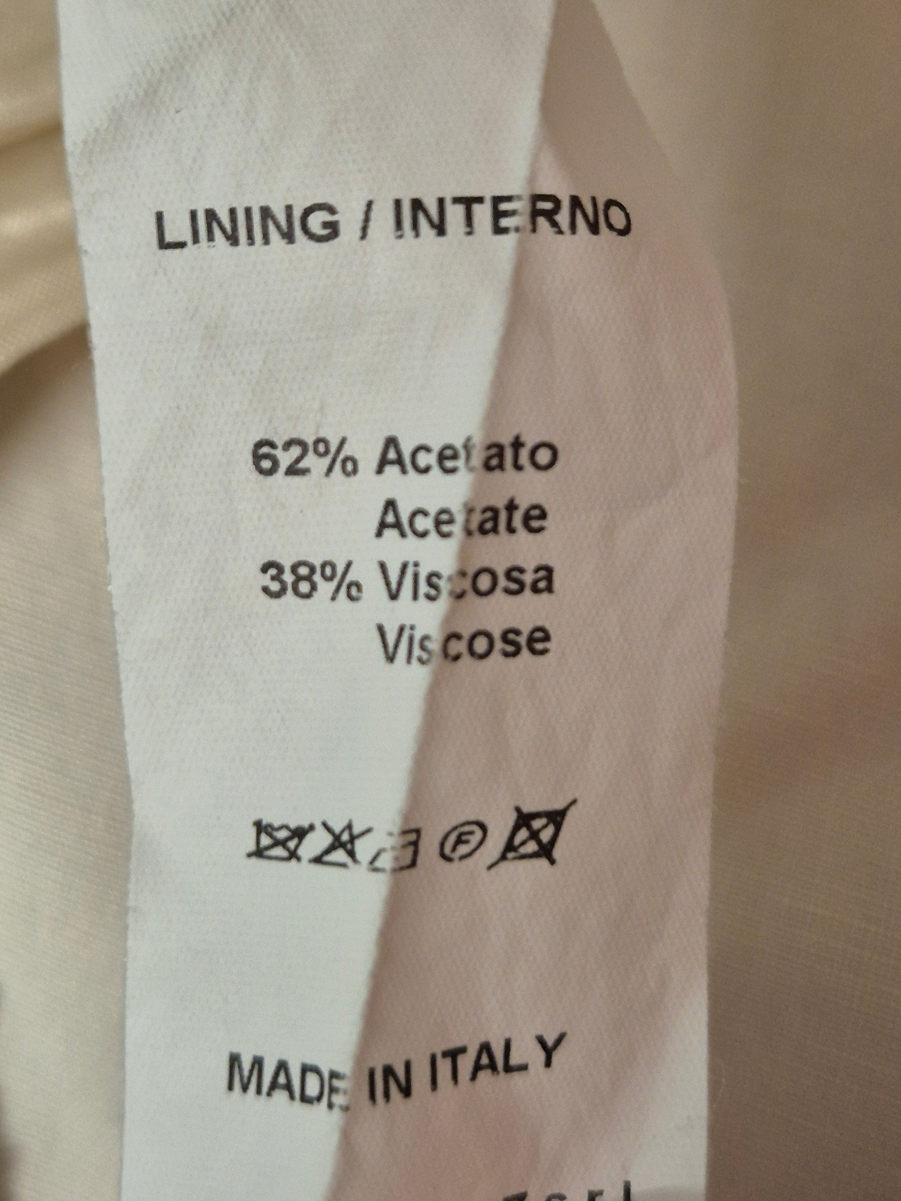 Vicolo Classic Trousers White Medium Viscose Flax Very Good Condition