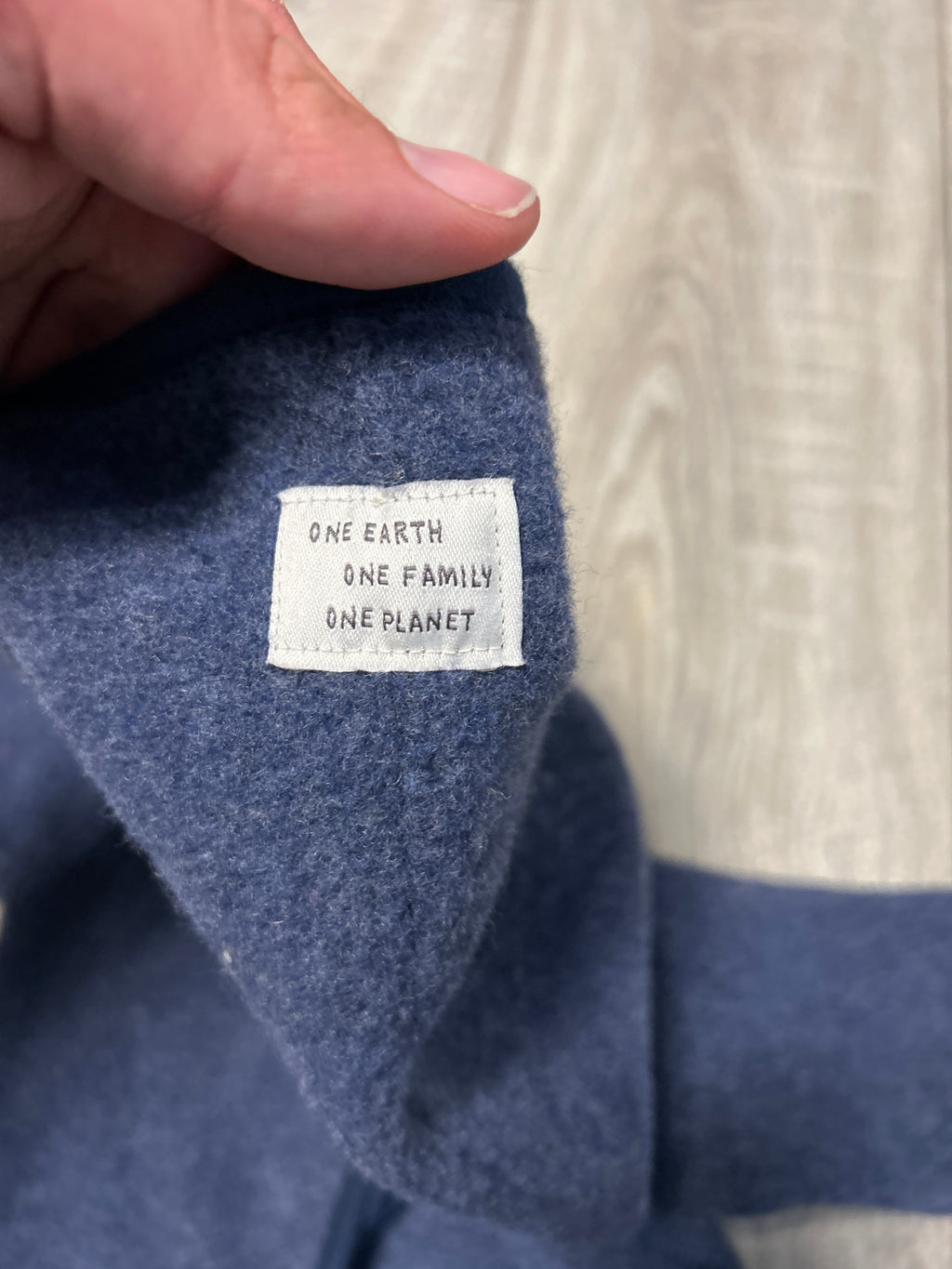 Sanetta PURE Wollfleece Overall 56 Blau Melange – Wie Neu