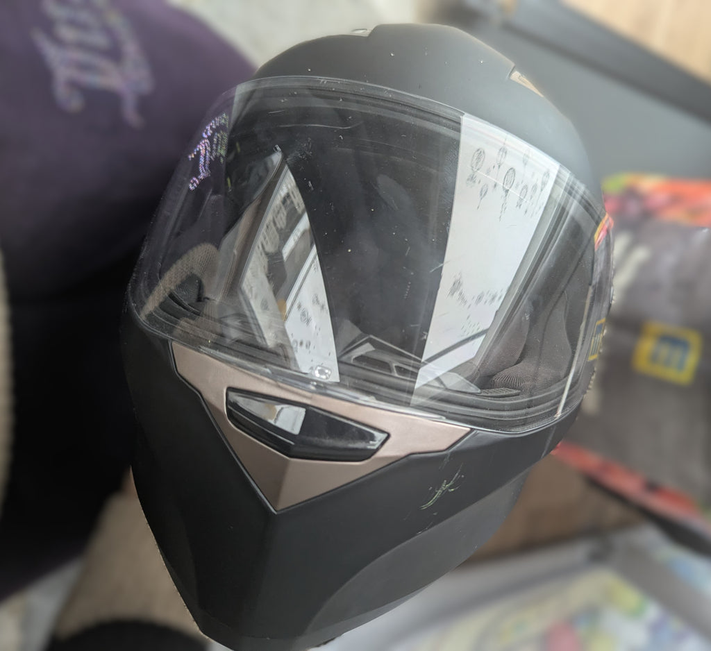 Sting FY-C19 Motorradhelm | Gr. M (57-58) | Matt Schwarz | Zustand: Gut