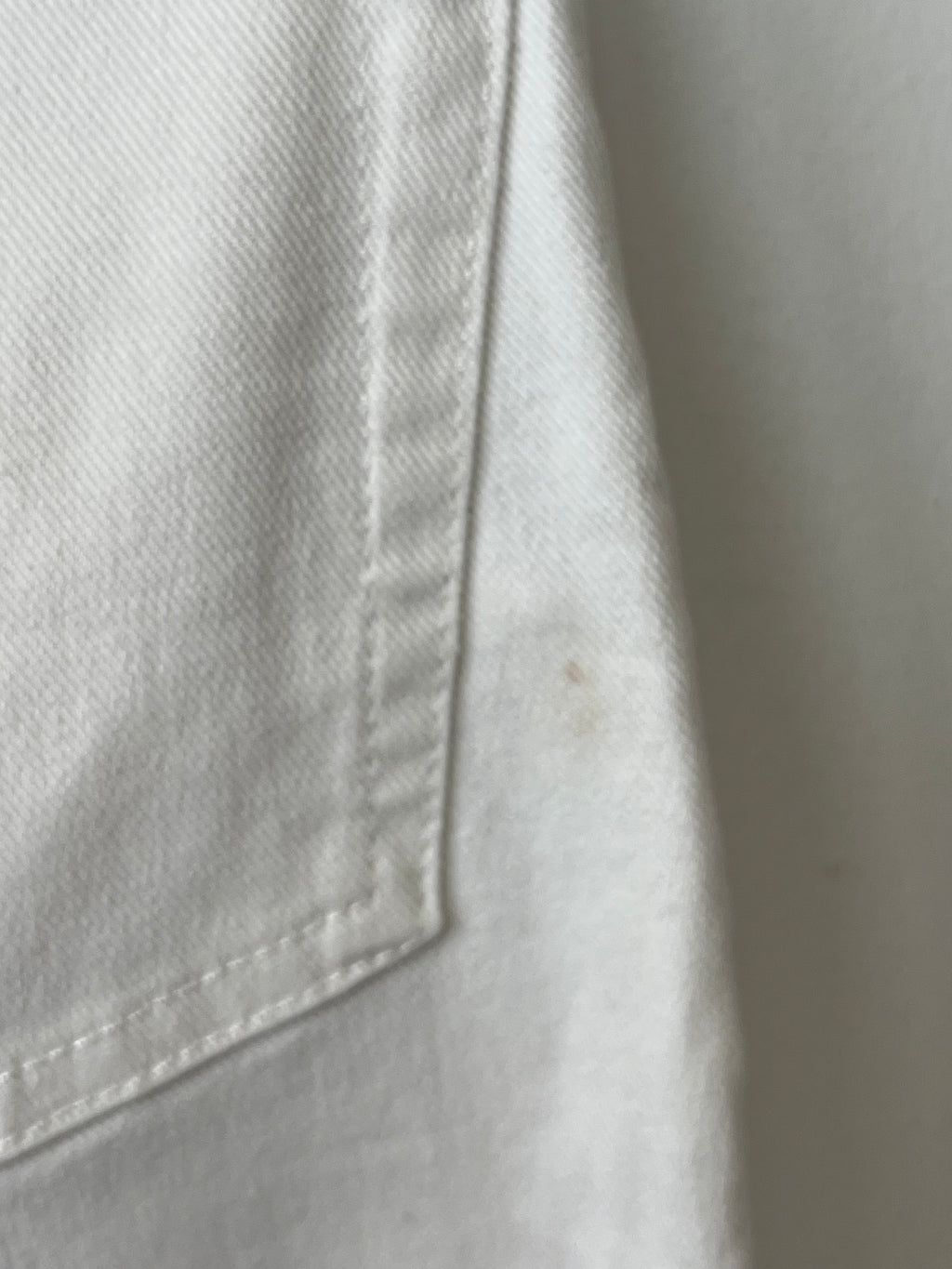 Acne Studios Blå Konst South White Jeans 25/34 Weiß Baumwolle Guter Zustand