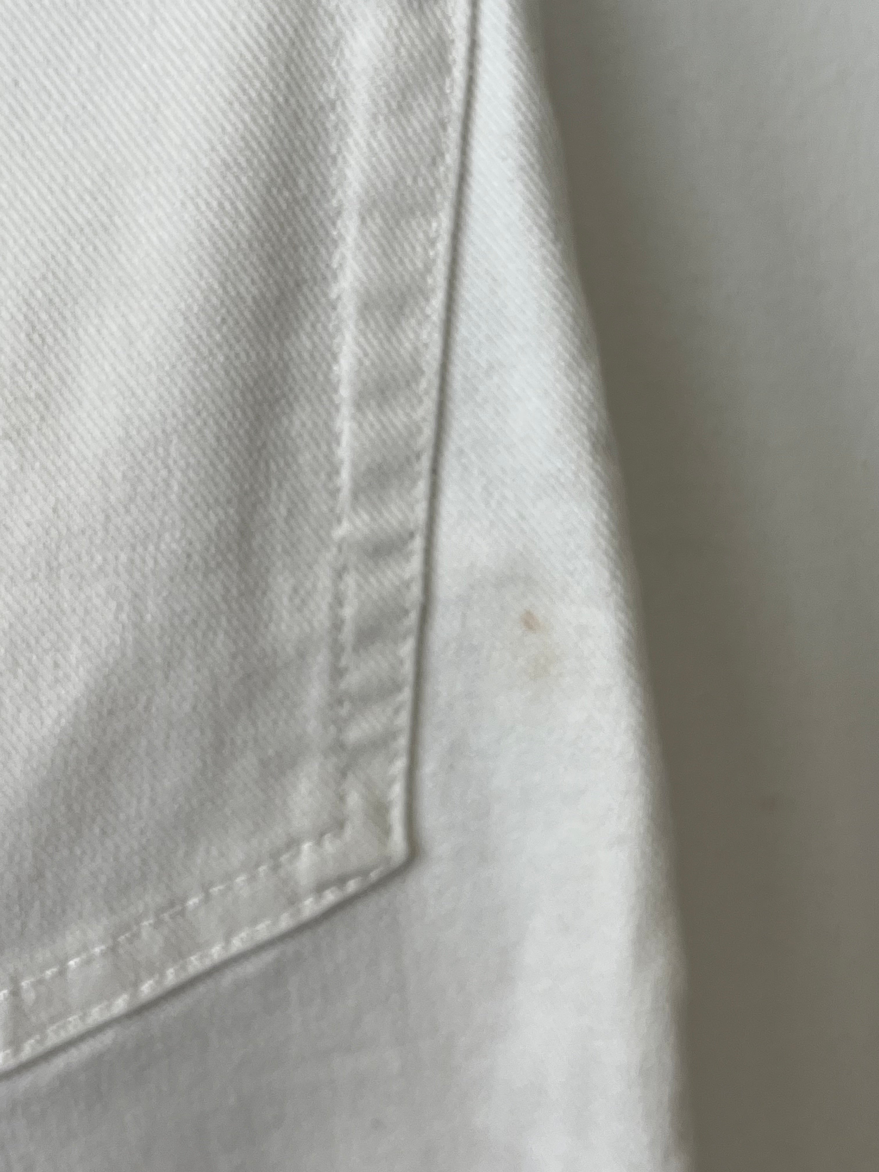 Acne Studios Blå Konst South White Jeans 25/34 Weiß Baumwolle Guter Zustand