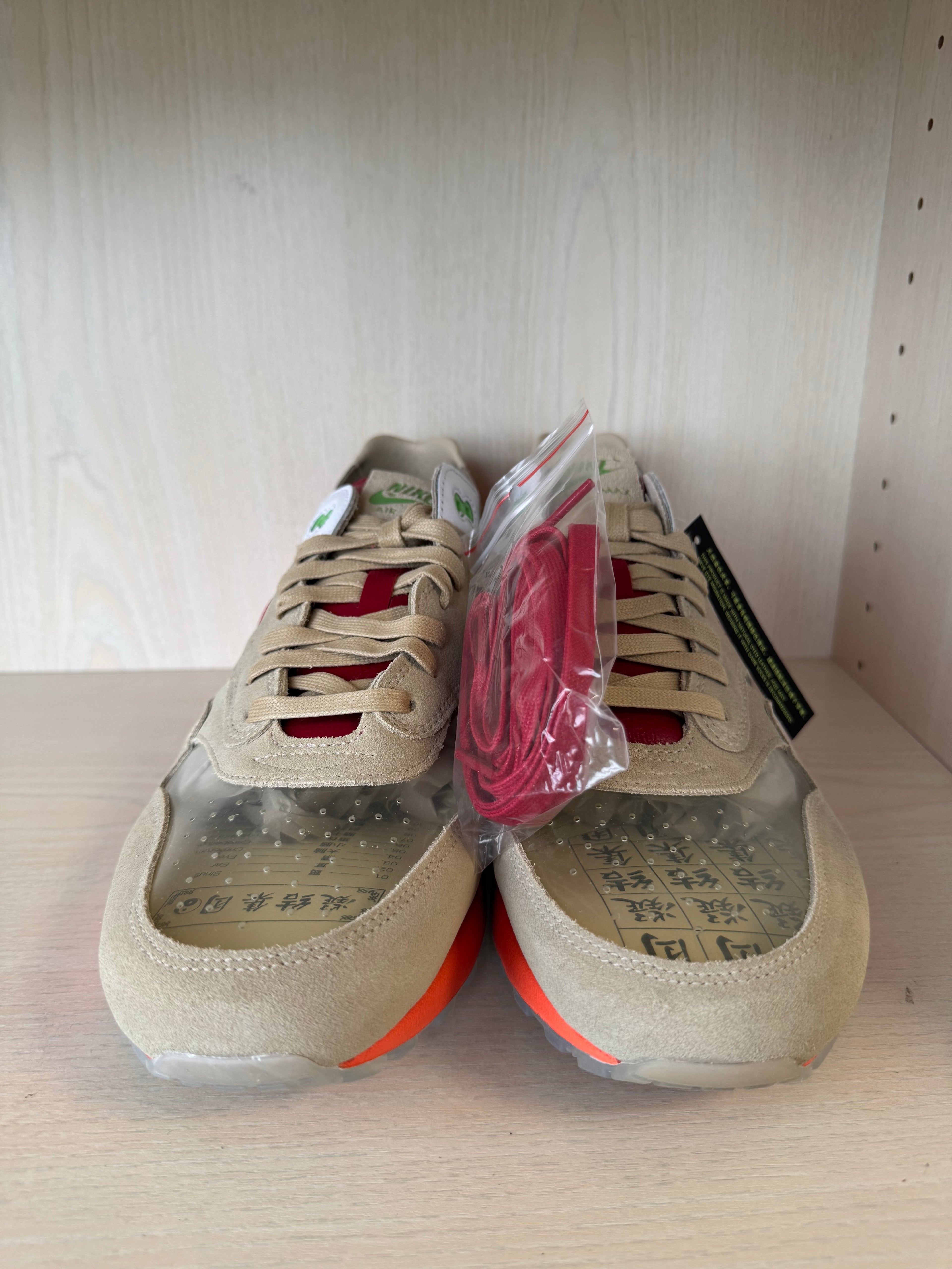 Nike Air Max 1 x CLOT Kiss of Death EU 48.5 Beige/Rot Wie Neu m. OVP