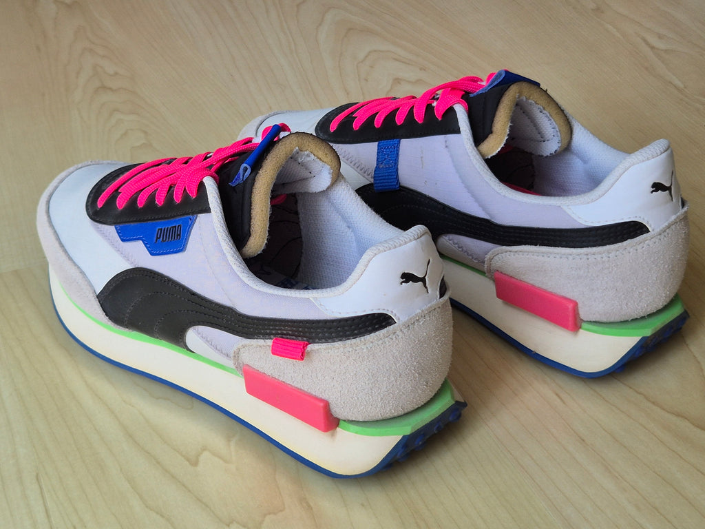 Puma Future Rider Play On Damen Sneaker EU 40 Weiß Grau Pink Zustand Mangelhaft
