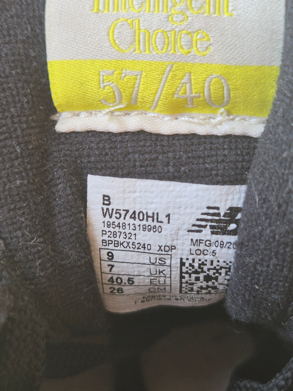 New Balance 57/40 – Schwarz/Gelb – EU 40,5 – Guter Zustand | Cirkular