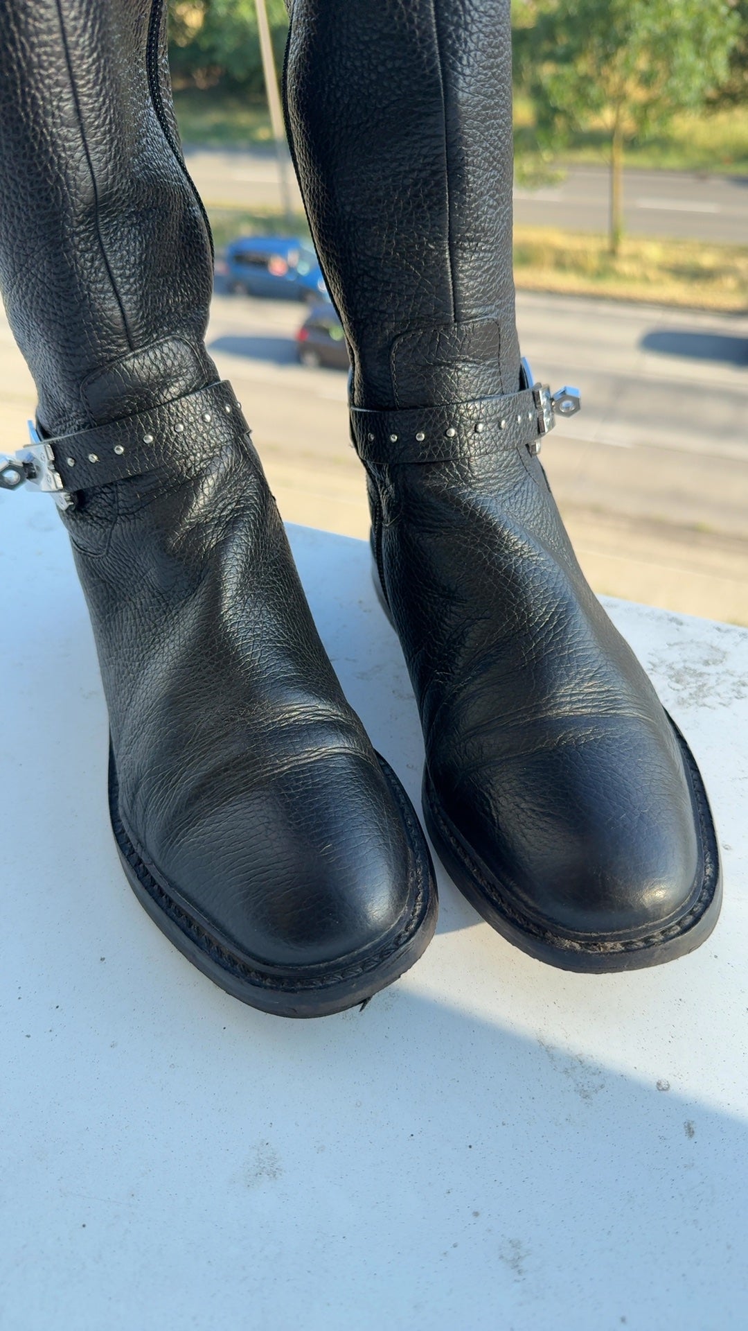Steffen Schraut Lederstiefel Schwarz Kniehoch EU 37 Gebraucht