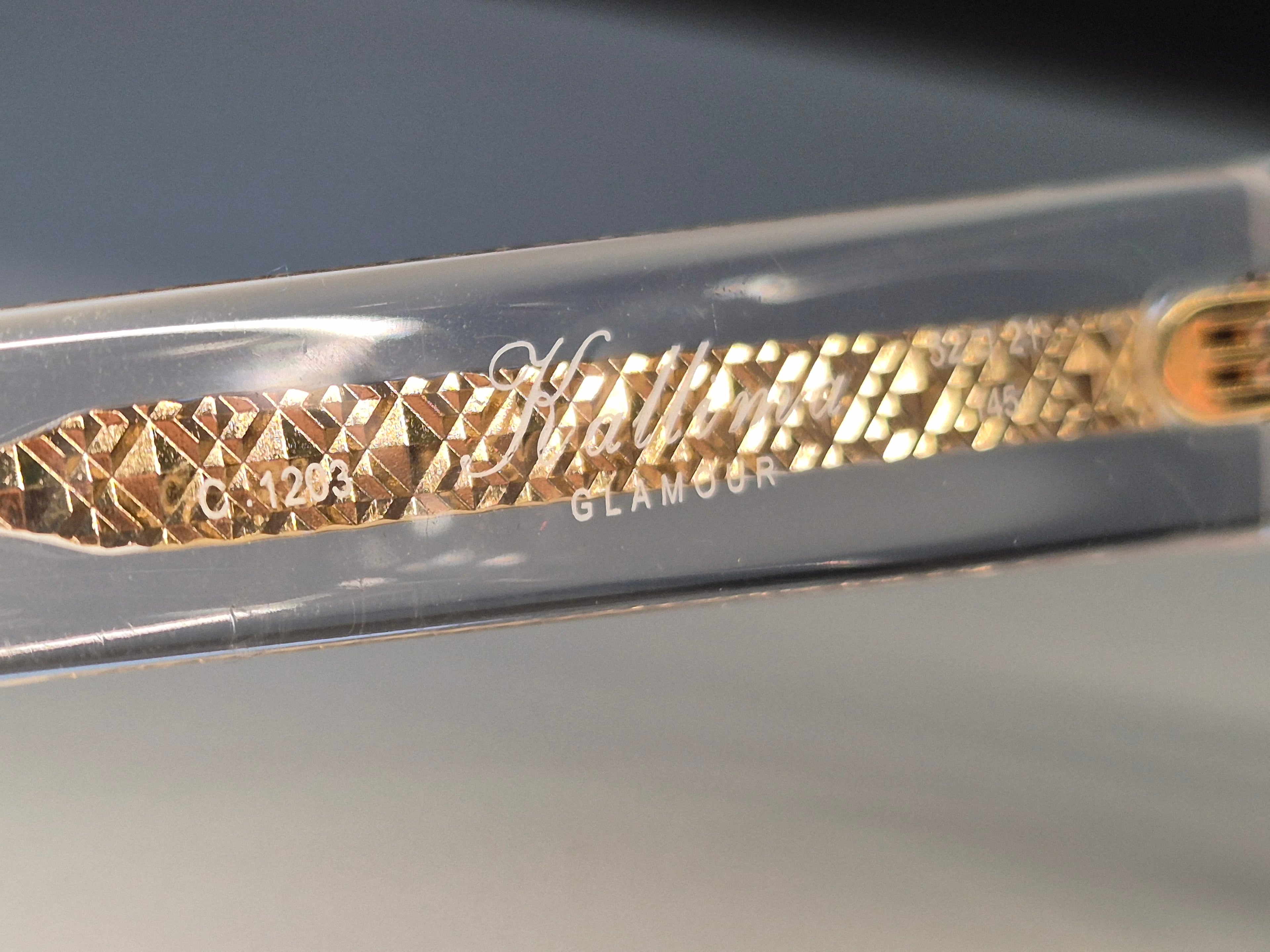 Kador Kallima Glamour Sonnenbrille klar/gold, Gr. 52x27 145, sehr guter Zustand