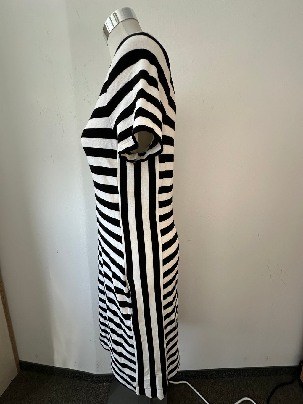 Claudia Sträter striped dress, black/white, size M, very good condition