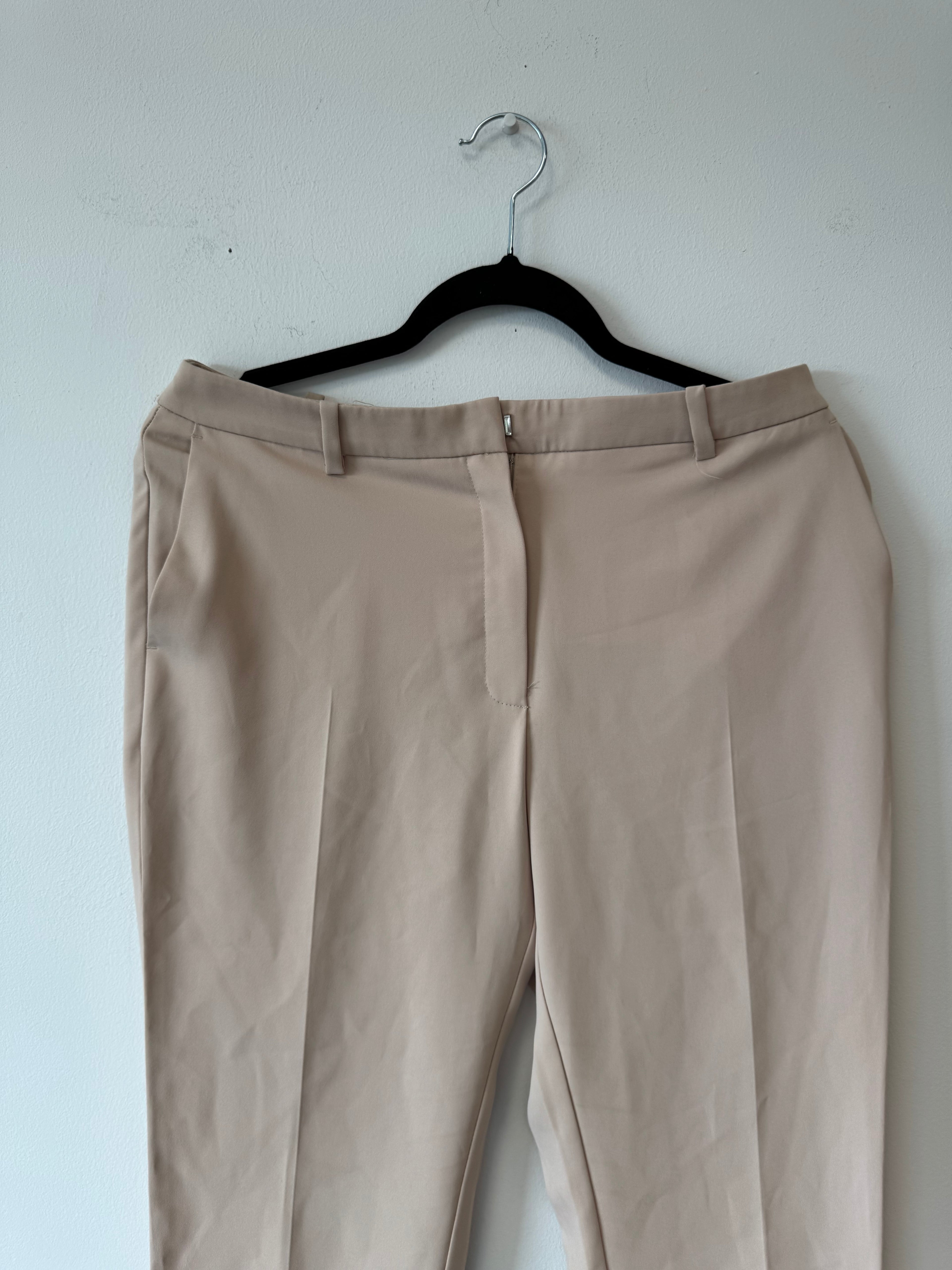 Mango Suit Women’s Stretch Trousers, Beige EU 44, Very Good Condition