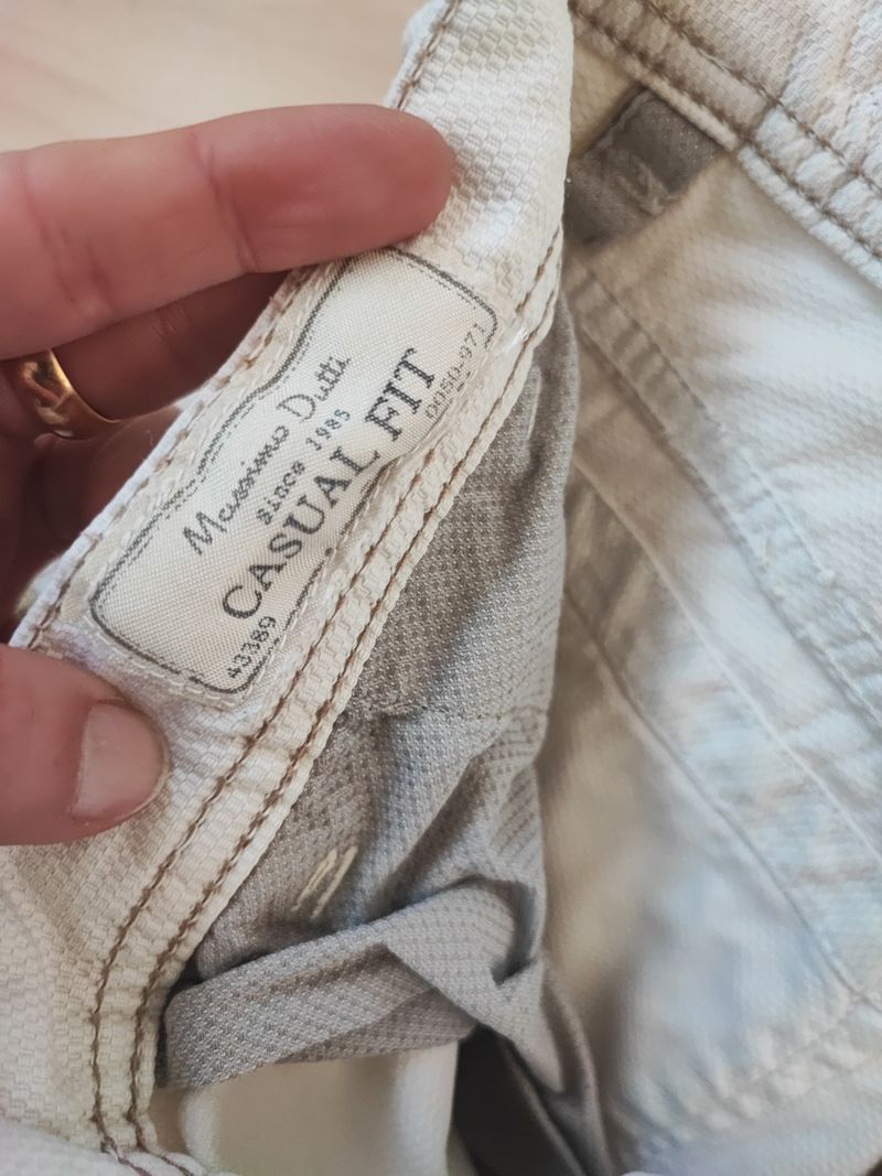 Massimo Dutti Casual Fit Chino, Weiß, Größe 46, Sehr guter Zustand