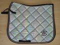 PP Equestrian “Aphrodite” Iridescent Silver Dressage Saddle Pad, Standard, VG
