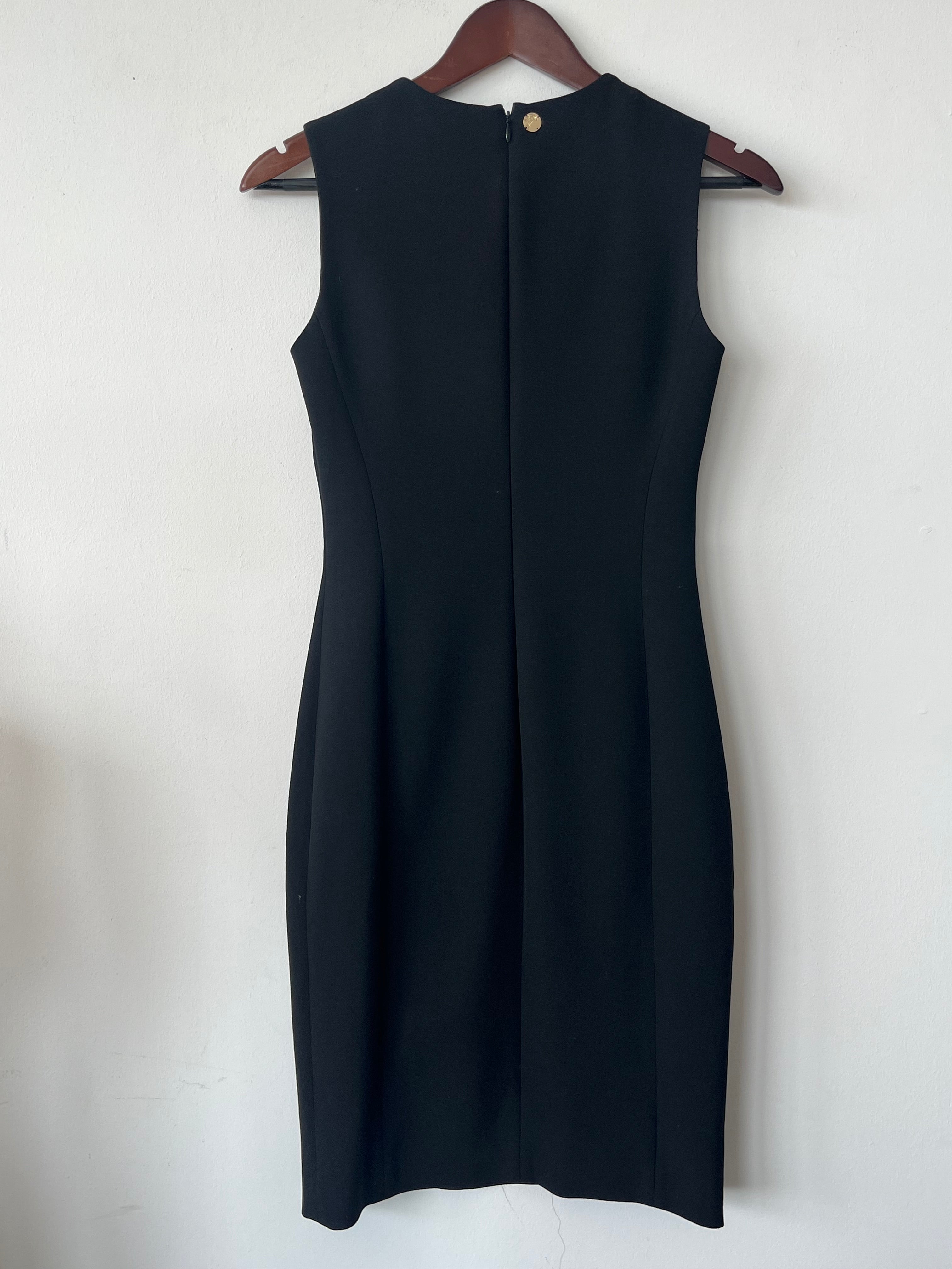 Versace Collection G35238S Schwarzes Sheath Kleid EU 40 Sehr Gut