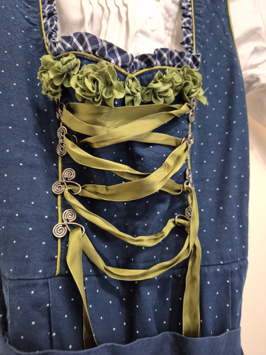 Daller Tracht Dirndl Set – Dunkelblau, Punkte, Gr. 34, Sehr Gut