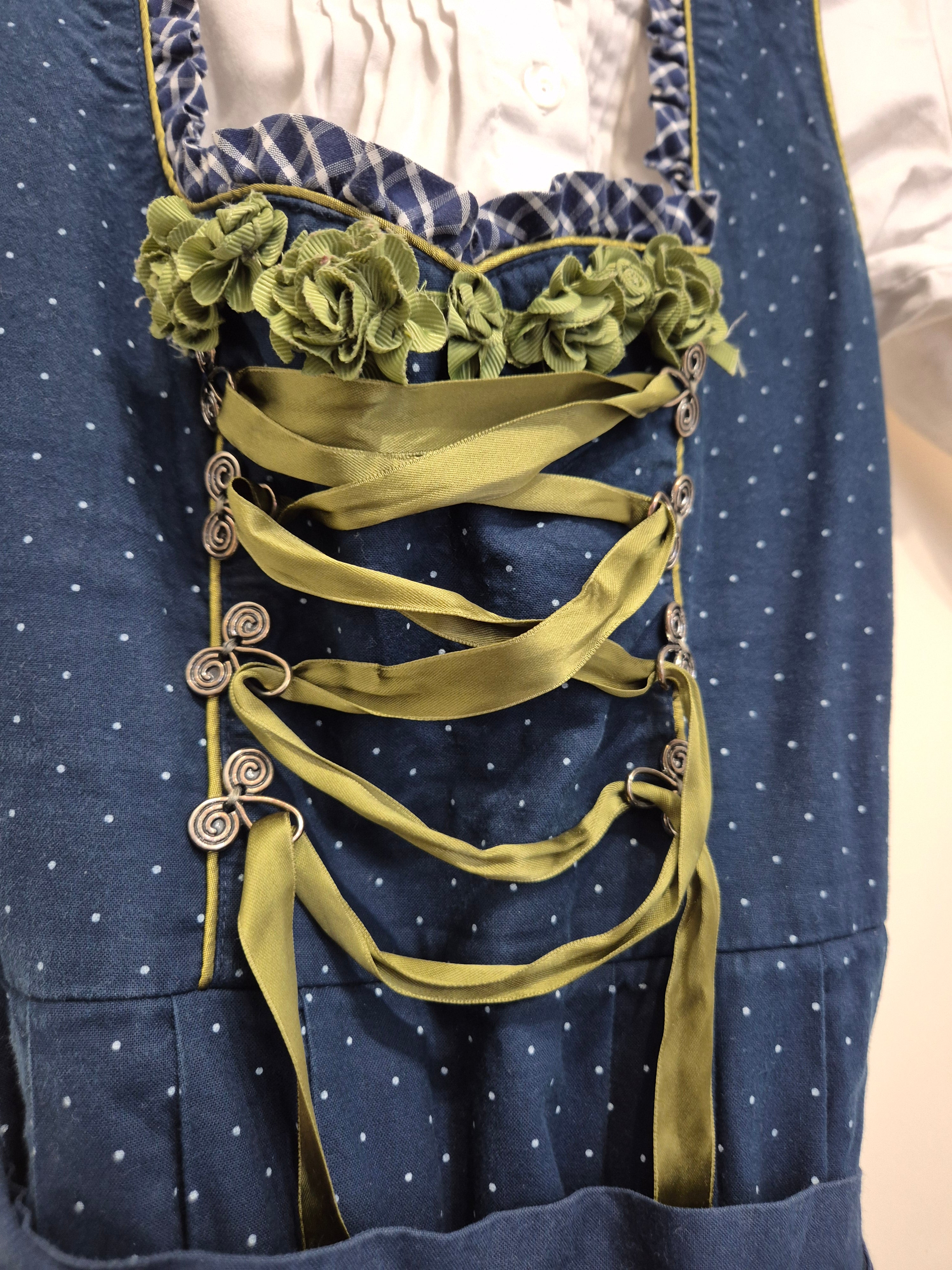Daller Tracht Dirndl Set – Dunkelblau, Punkte, Gr. 34, Sehr Gut
