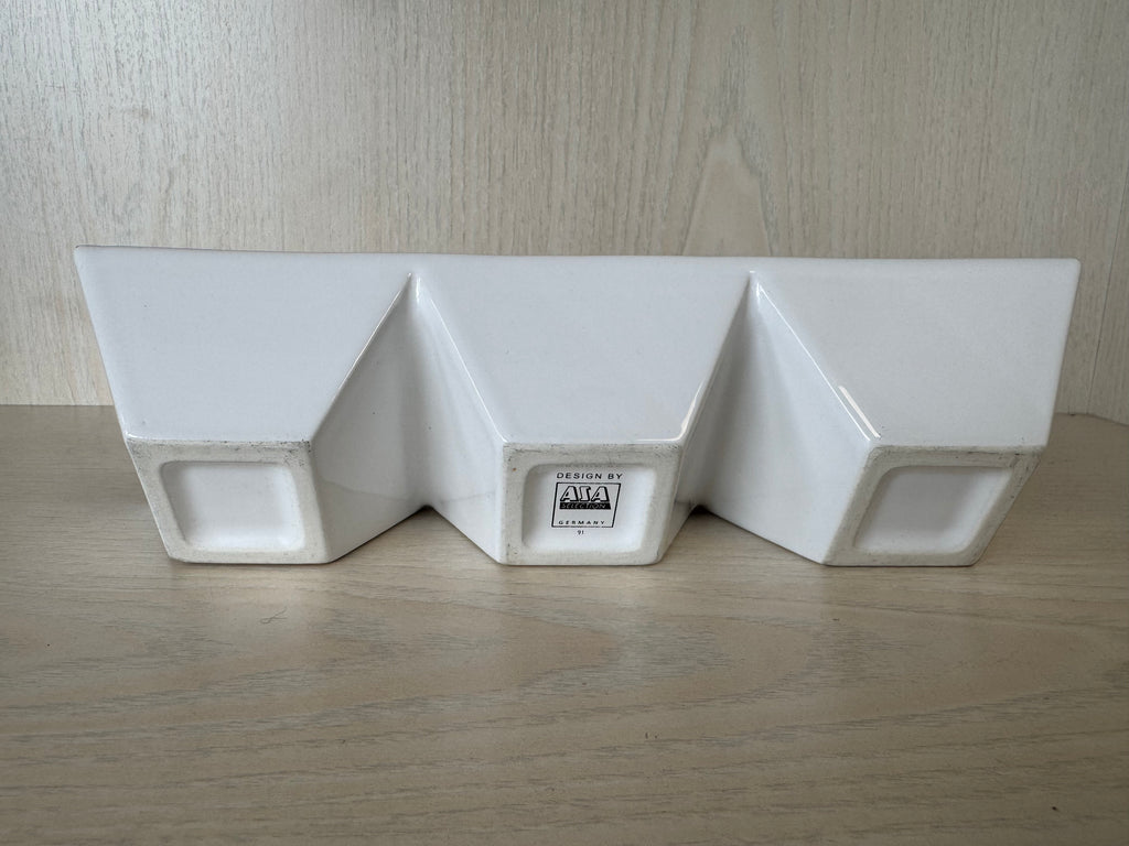 BIA Cordon Bleu Servierplatte 3-teilig, Weiß, 20x8x4cm, wie neu