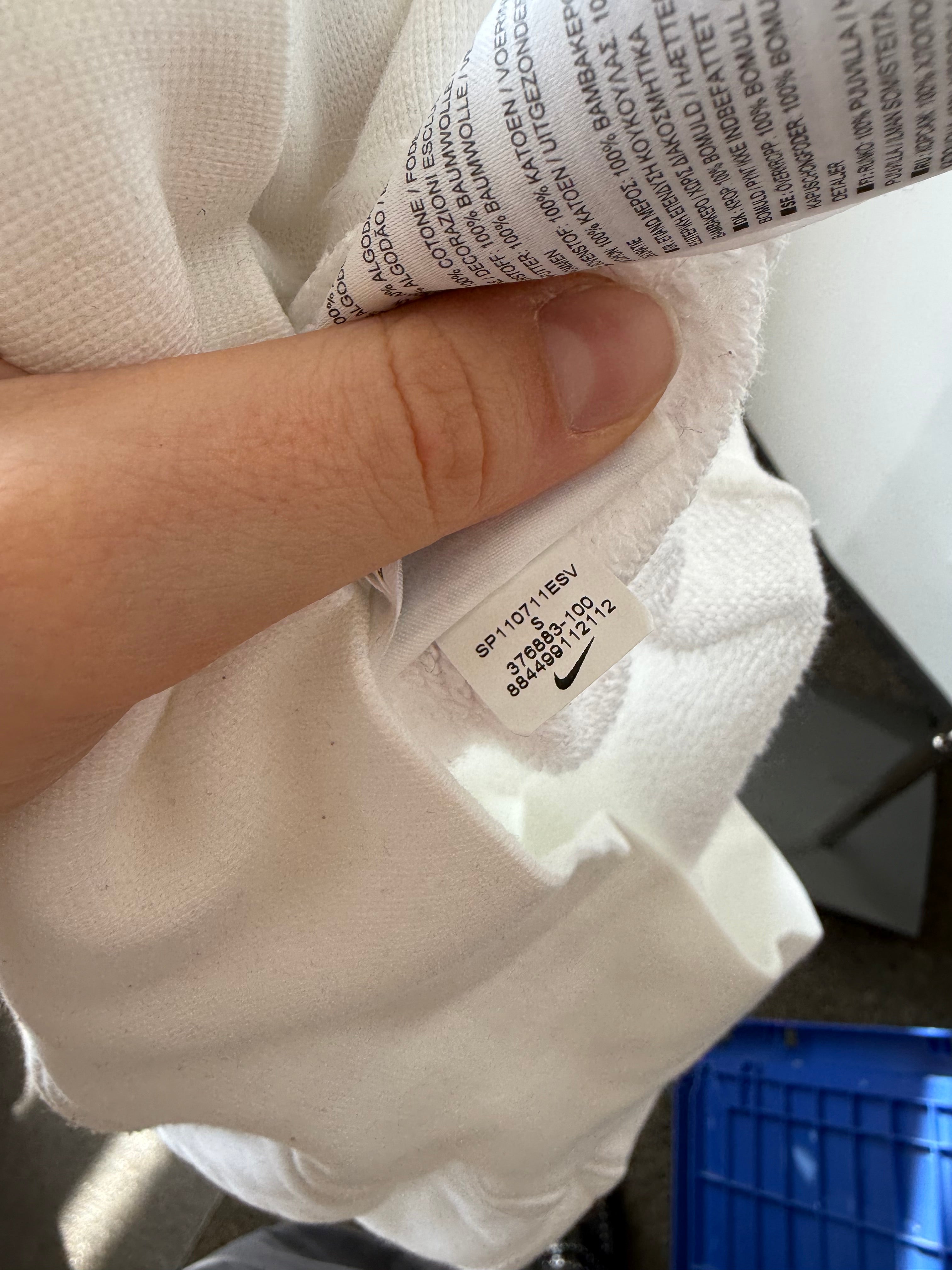 Nike Sportswear Hoodie White Size S – Good Condition