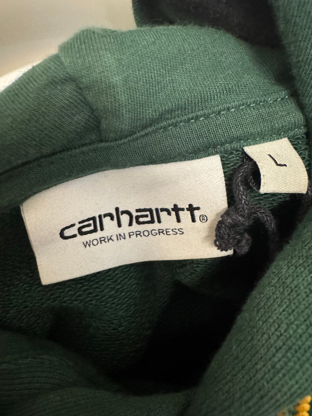 Carhartt WIP Grand Locker Hoodie, Size L, Park Green, Good Condition